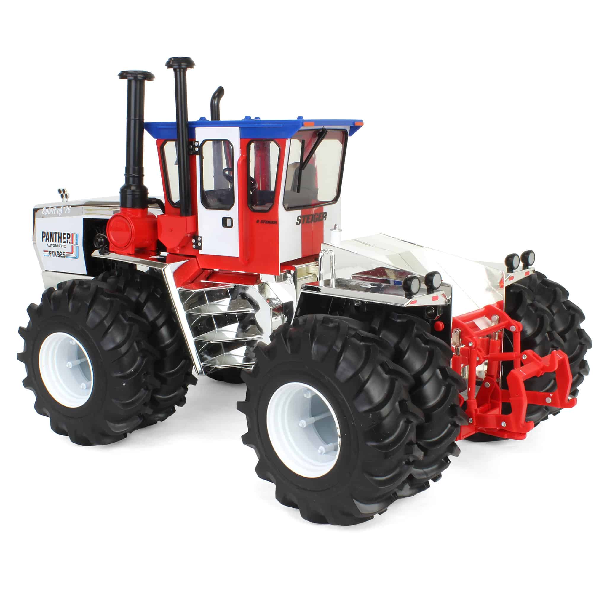 Gold & Silver Chrome Set ~ 1/16 Steiger PTA-325 "Stars N Stripes" 4WD Tractors with Duals, ERTL Prestige - Image 11