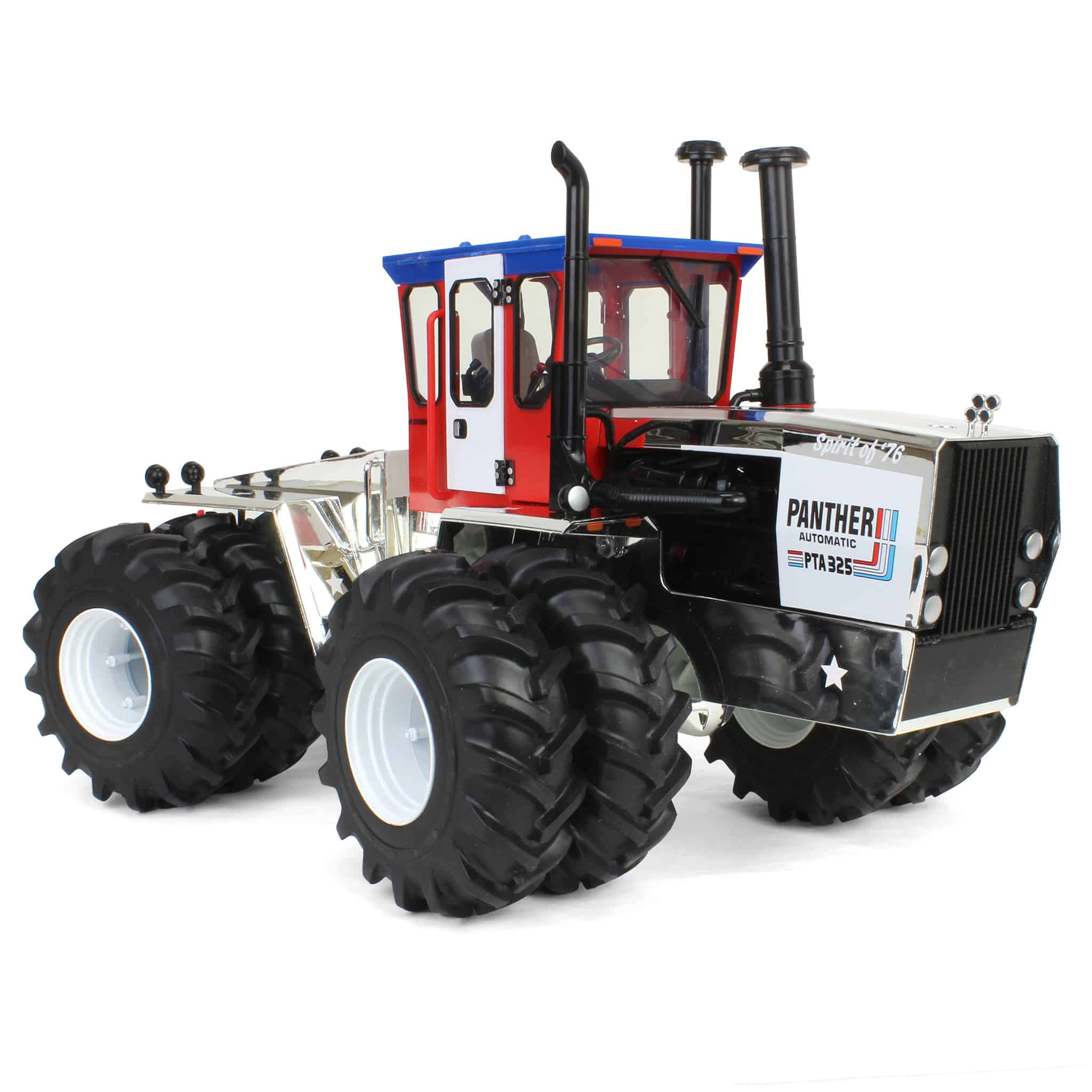 Gold & Silver Chrome Set ~ 1/16 Steiger PTA-325 "Stars N Stripes" 4WD Tractors with Duals, ERTL Prestige - Image 7