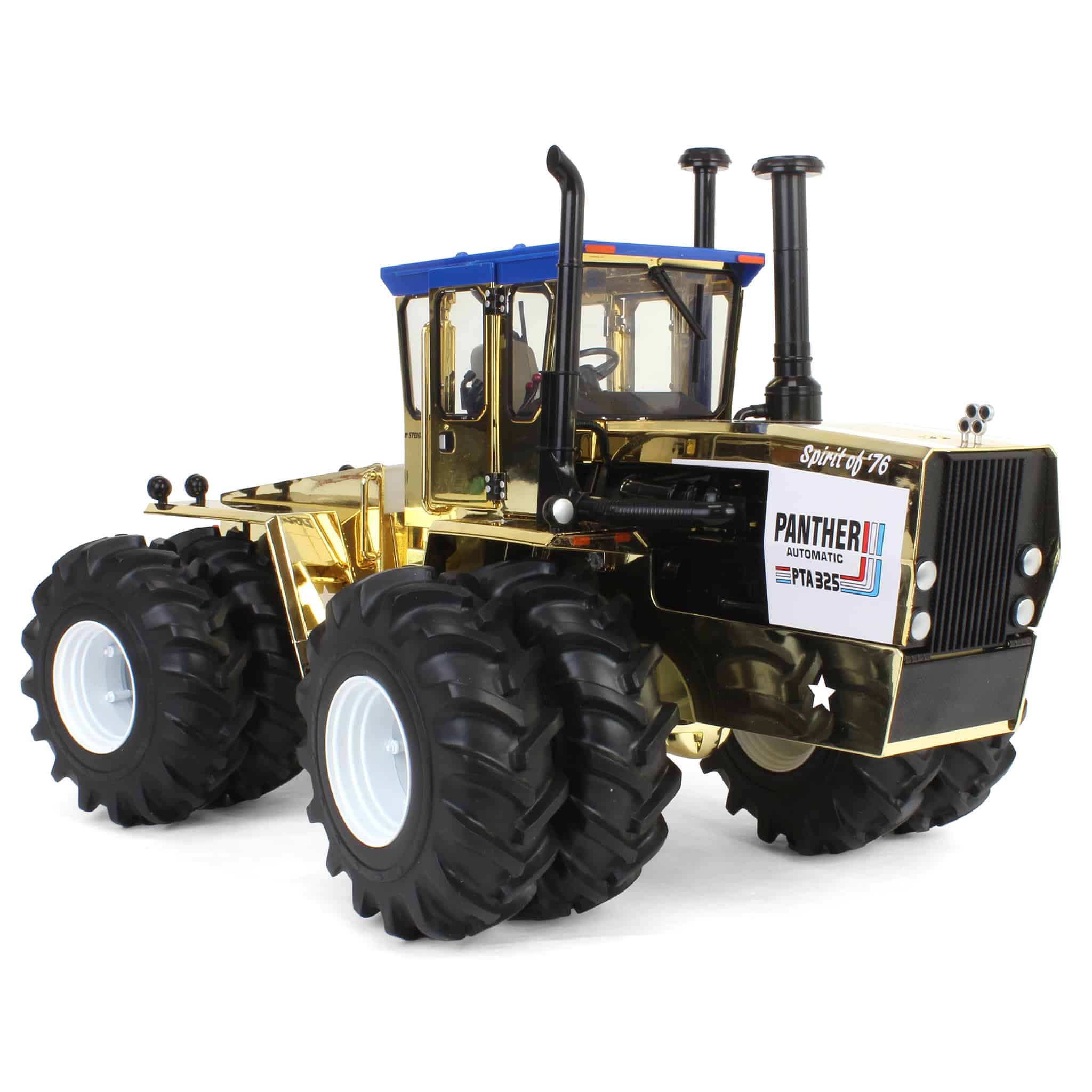 Gold & Silver Chrome Set ~ 1/16 Steiger PTA-325 "Stars N Stripes" 4WD Tractors with Duals, ERTL Prestige - Image 8