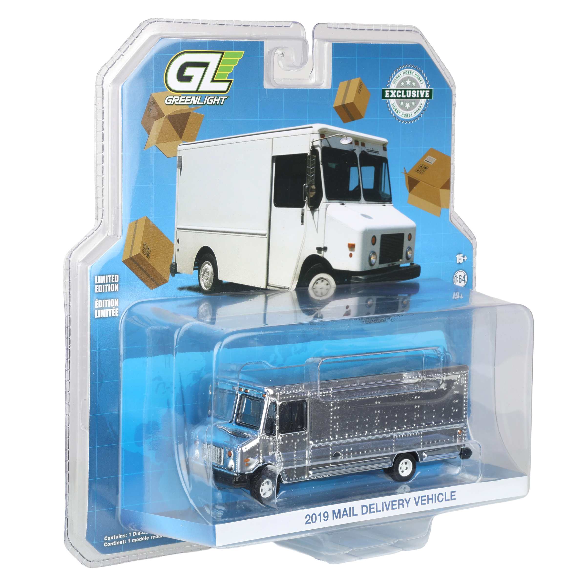 Gray Chrome Chase Unit ~ 1/64 2019 Mail Delivery Vehicle - Image 2