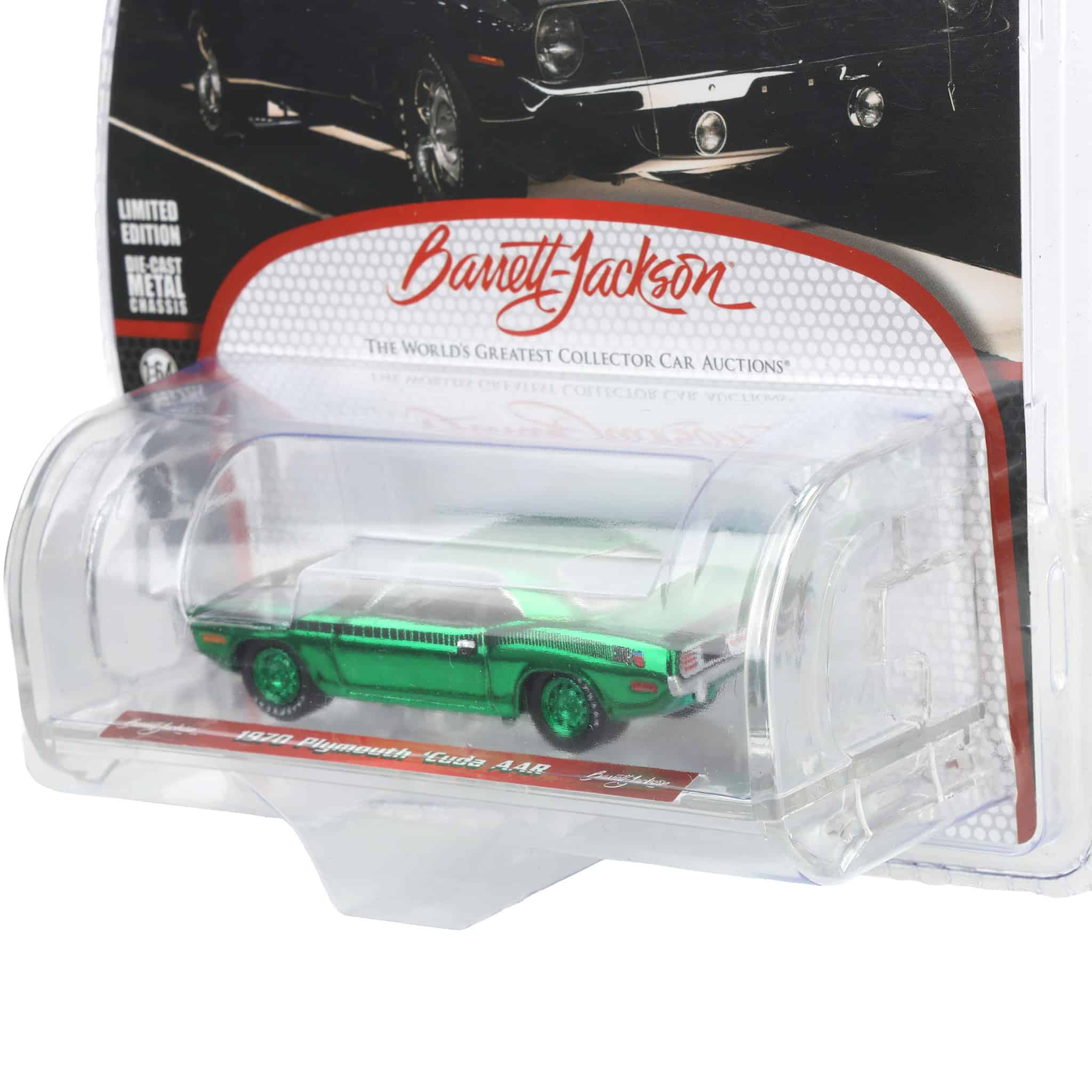 Green Chrome Chase ~ 1/64 1970 Plymouth 'Cuda AAR, Barrett-Jackson Series 16 - Image 3