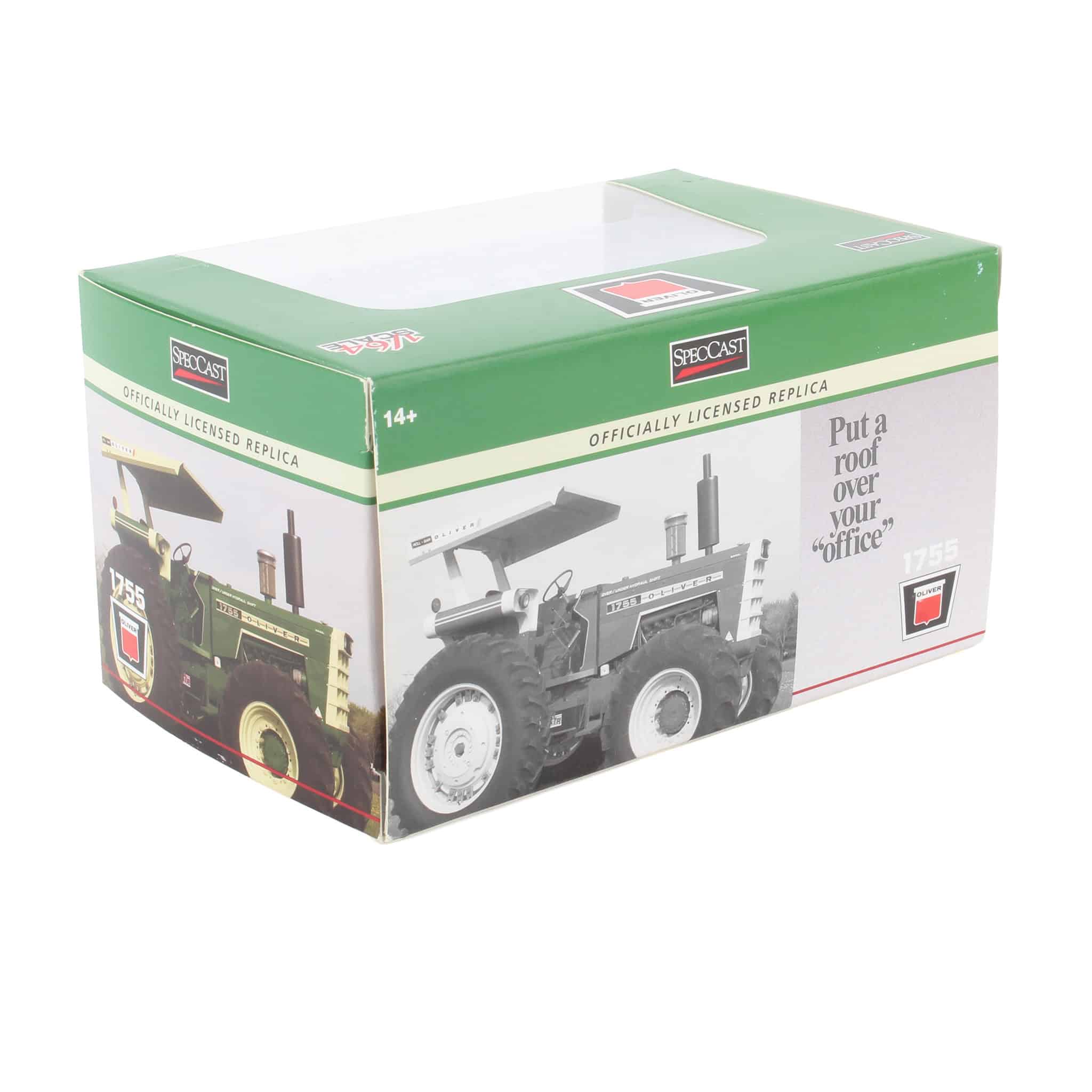 Green Chrome Chase Unit ~ 1/64 Oliver 1755 Tractor with Canopy, Power Assist, & Duals, 3rd Annual Heartland Toy Show - Image 2