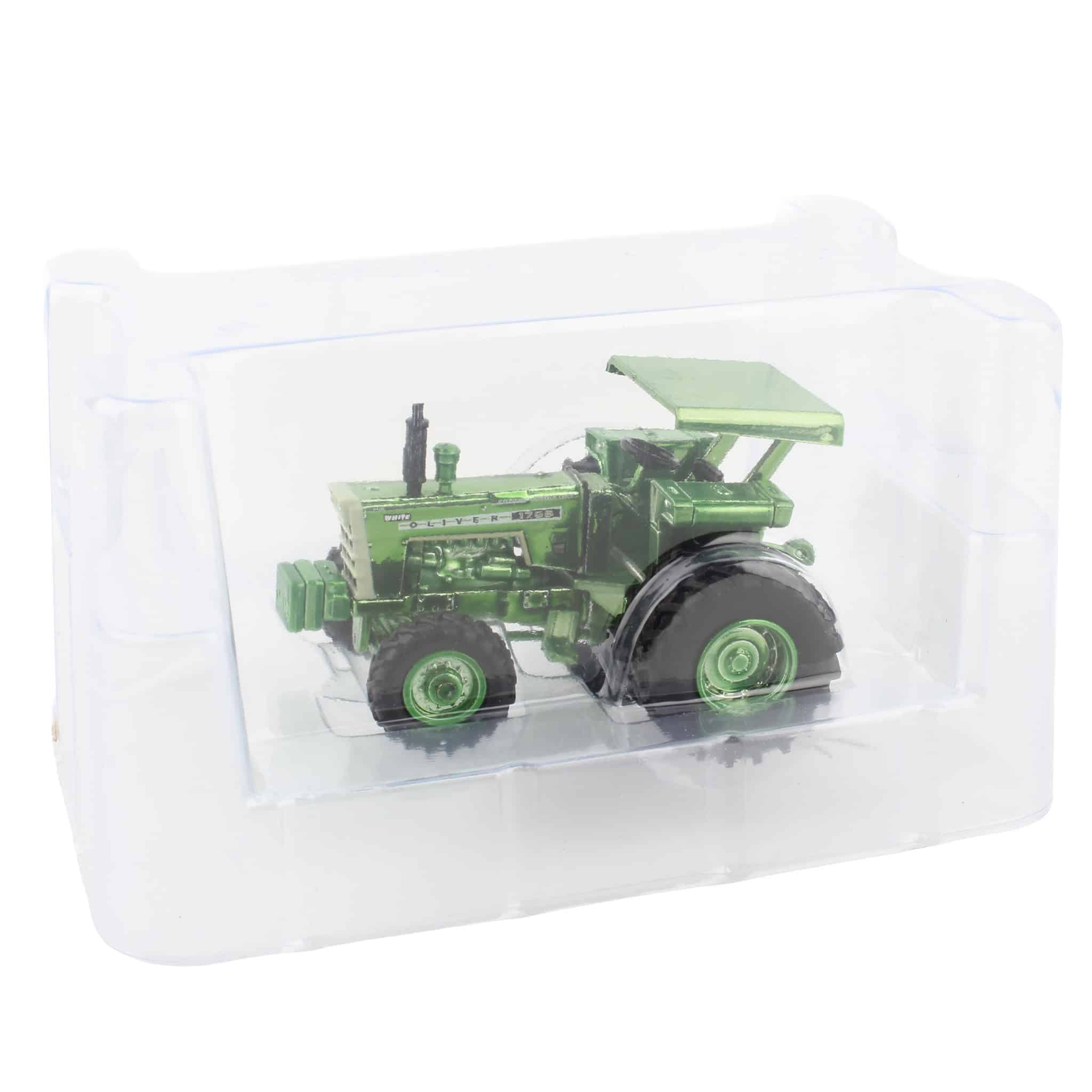 Green Chrome Chase Unit ~ 1/64 Oliver 1755 Tractor with Canopy, Power Assist, & Duals, 3rd Annual Heartland Toy Show - Image 3