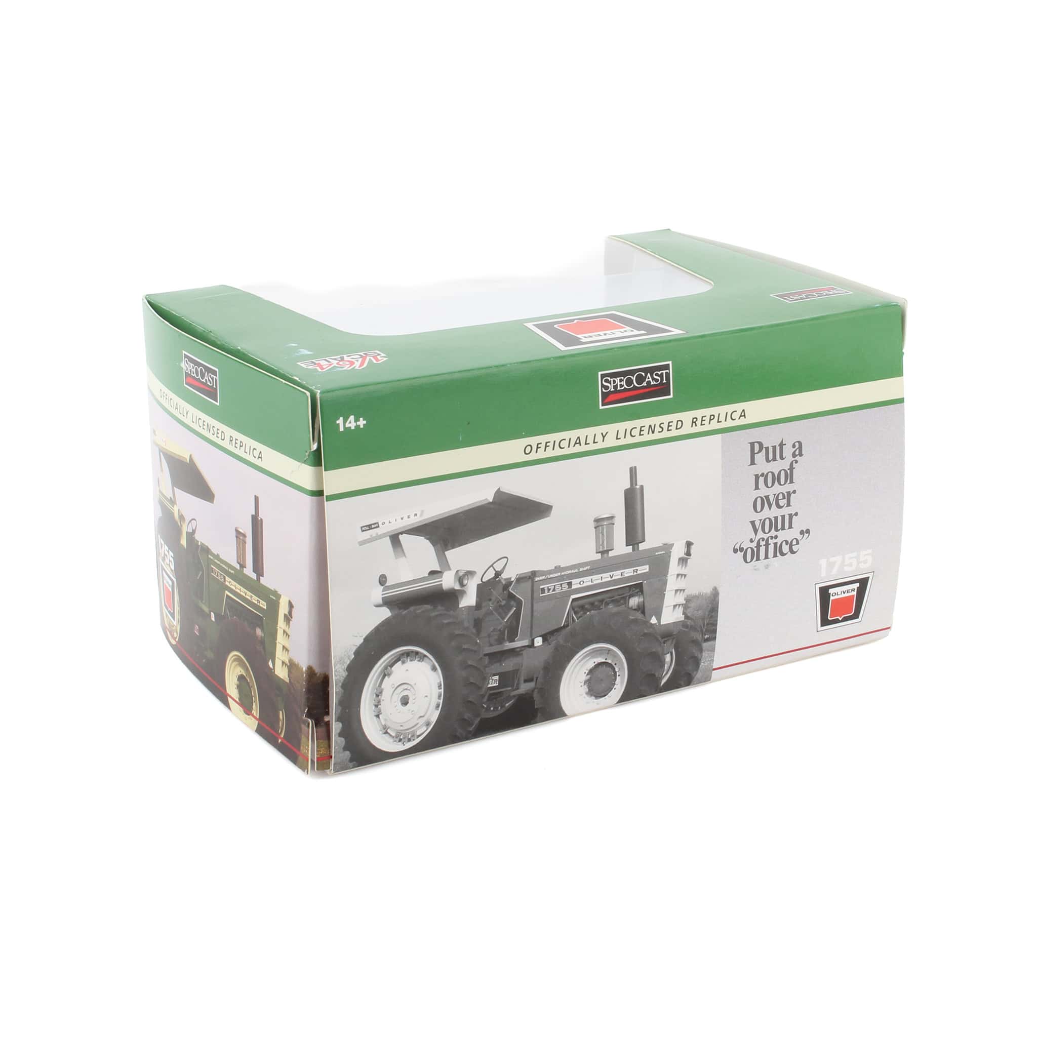 Green Chrome Chase Unit ~ 1/64 Oliver 1755 Tractor with Canopy & Duals by SpecCast, 3rd Annual Heartland Toy Show - Image 2