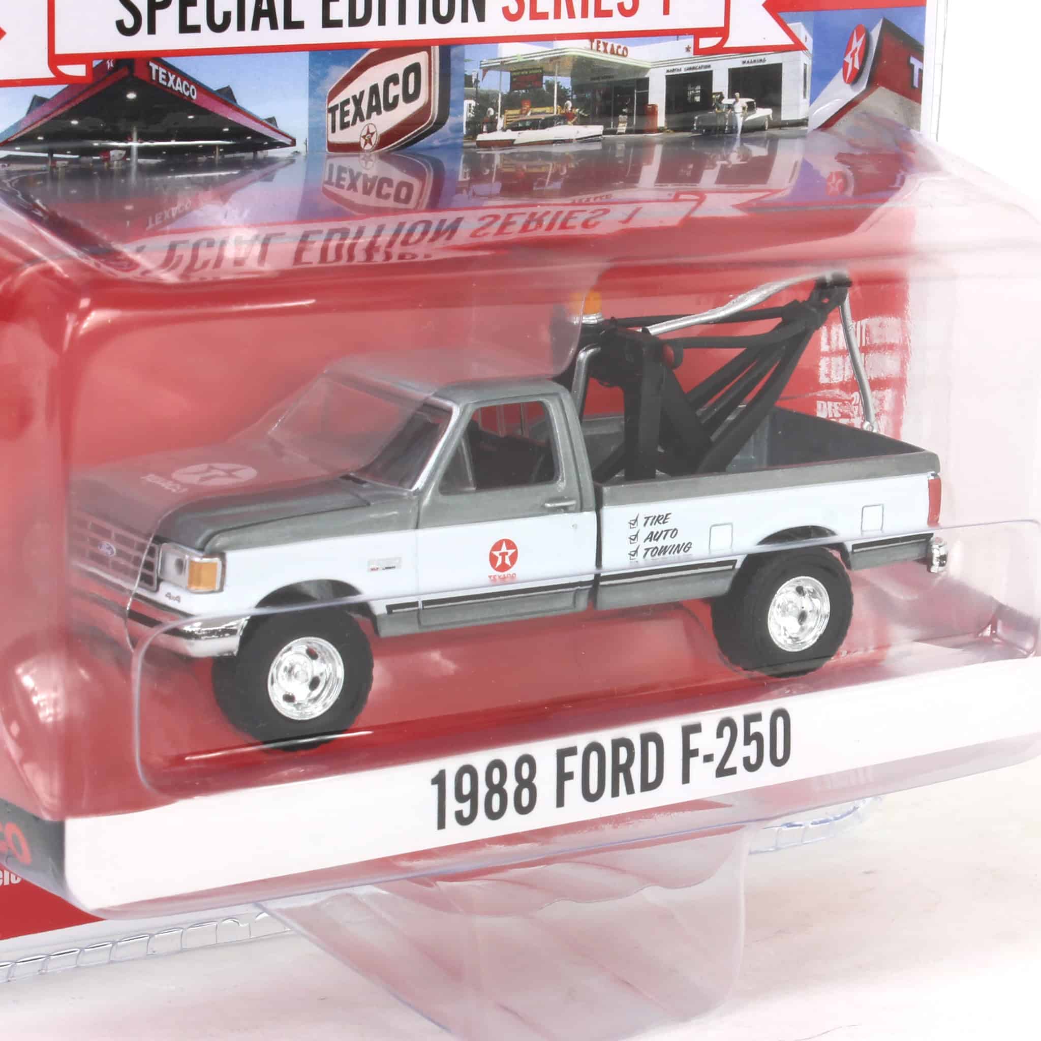 Raw Chase Unit ~ 1/64 1988 Ford F-250 with Drop-In Tow Hook, Texaco Special Edition Series 1 - Image 2