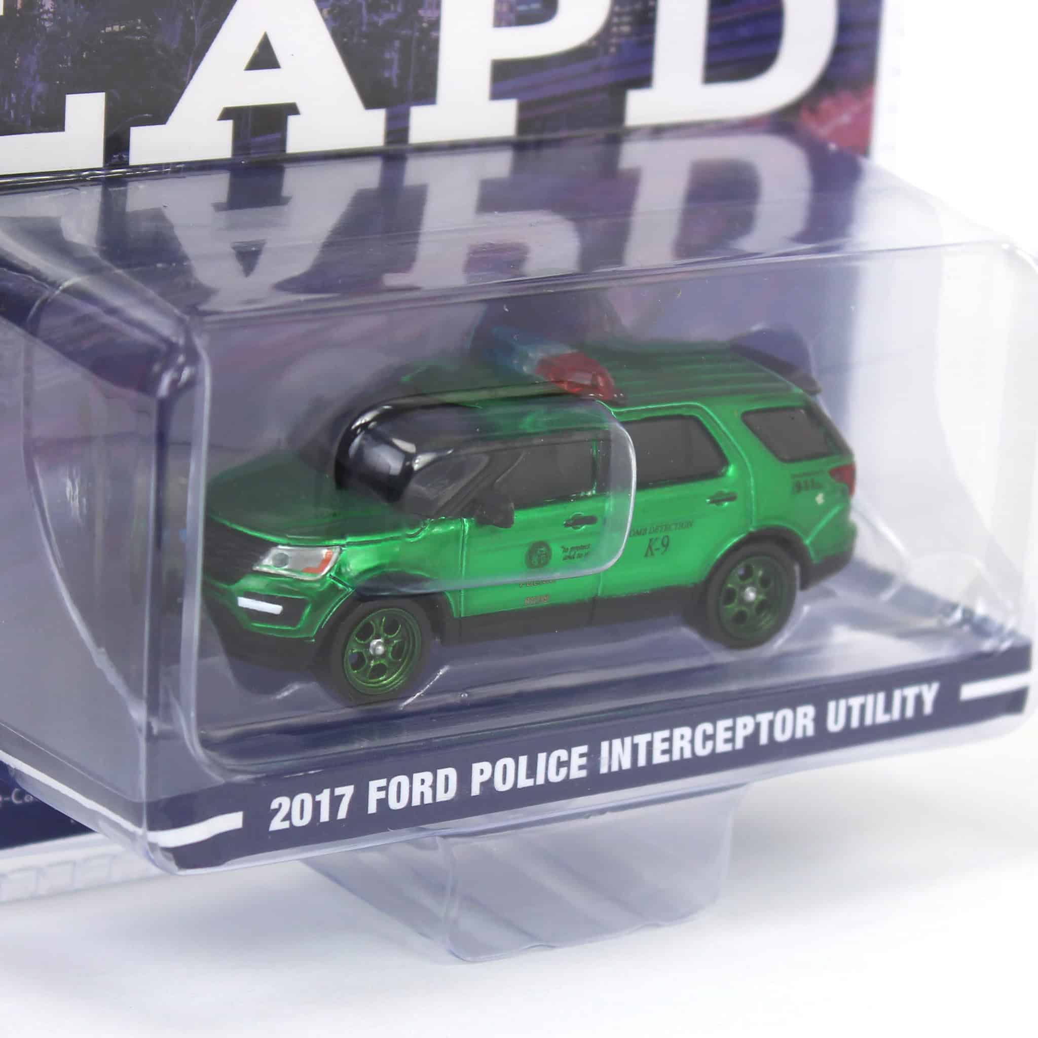 Green Machine Chase Unit ~ 1/64 2017 Ford Police Interceptor Utility, LAPD Bomb Detection K-9 Section, Hobby Exclusive - Image 2