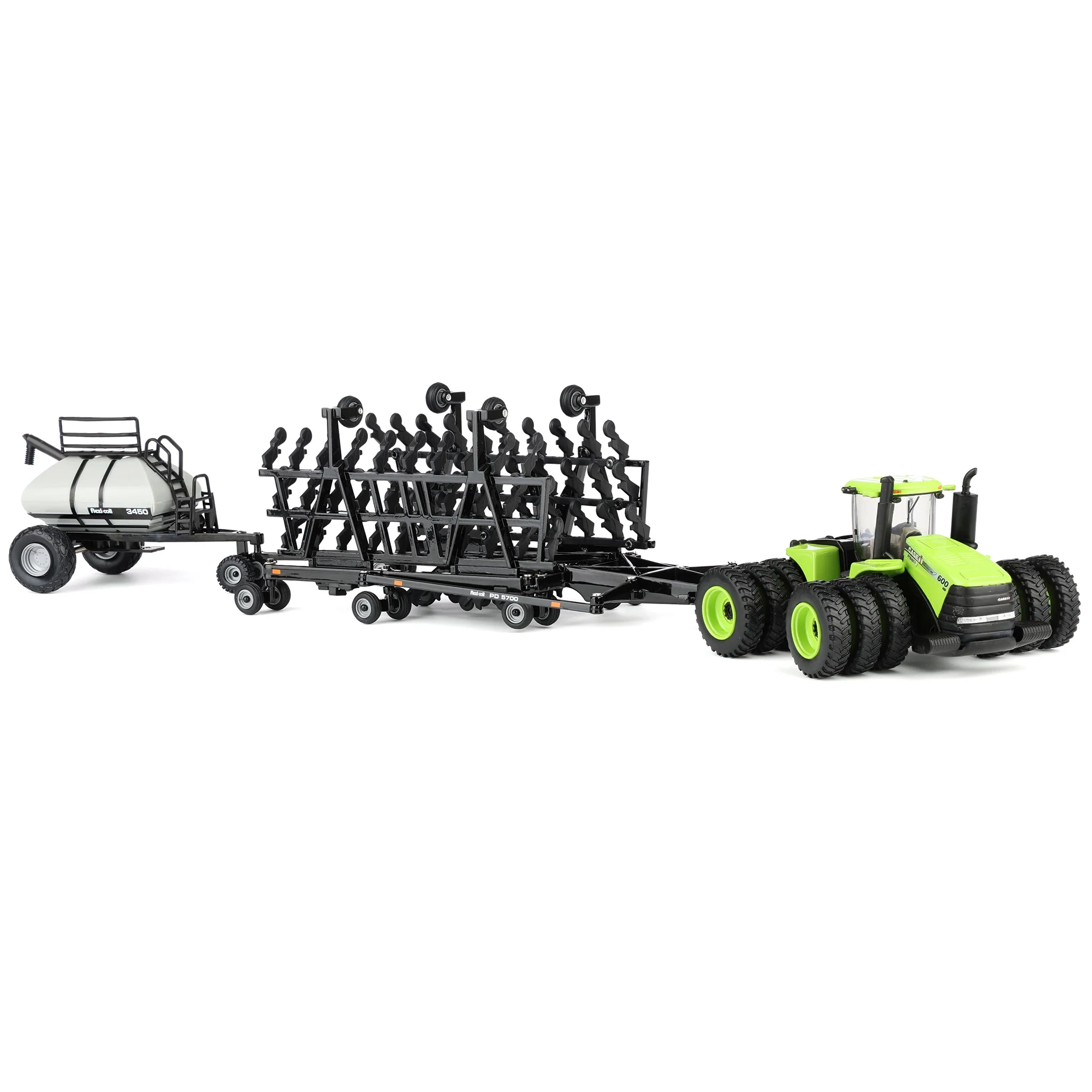 Steiger Green Chase Unit ~ 1/64 Case IH Steiger 600 HD Tractor with Flexi-Coil PD5700 Air Seeder & 3450 Cart, Outback Toys Exclusive - Image 2