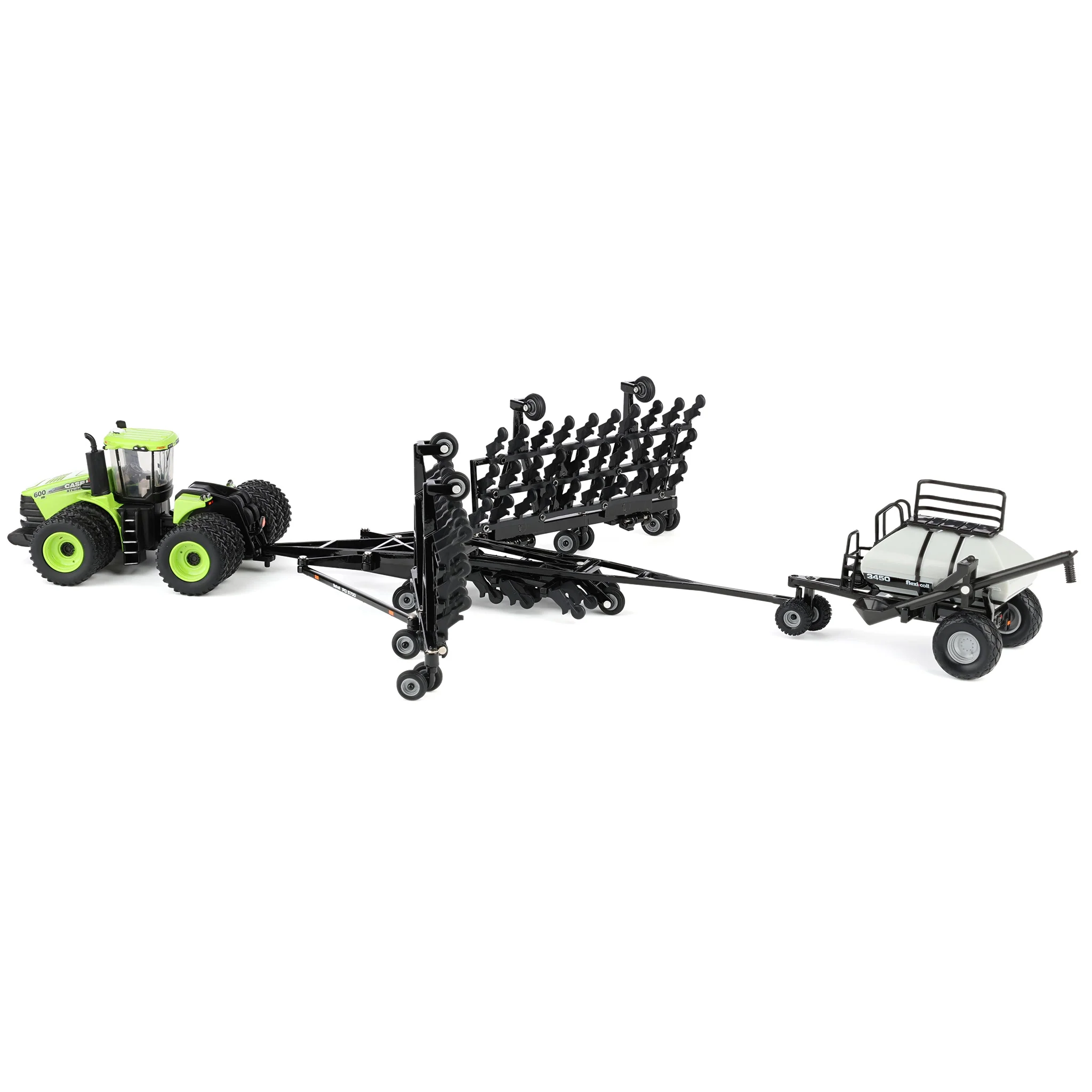 Steiger Green Chase Unit ~ 1/64 Case IH Steiger 600 HD Tractor with Flexi-Coil PD5700 Air Seeder & 3450 Cart, Outback Toys Exclusive - Image 4
