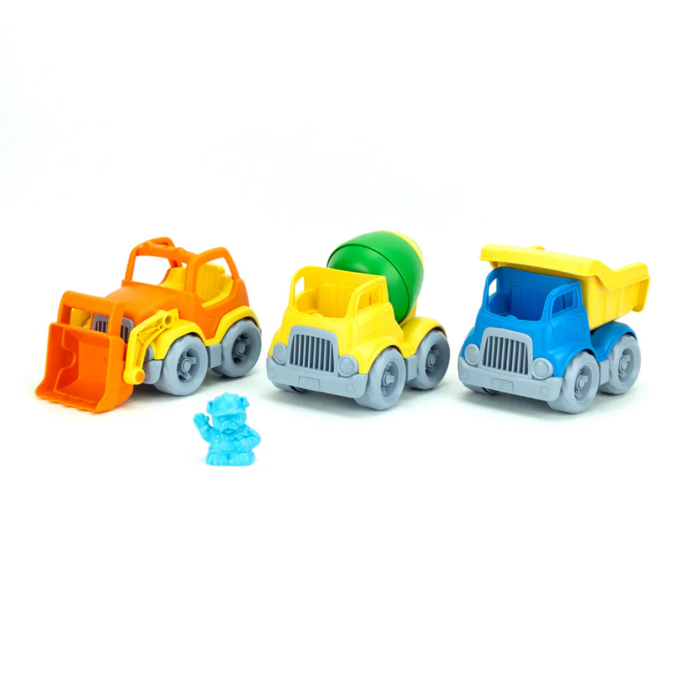 Green Toys Construction Trucks Set with Character Included