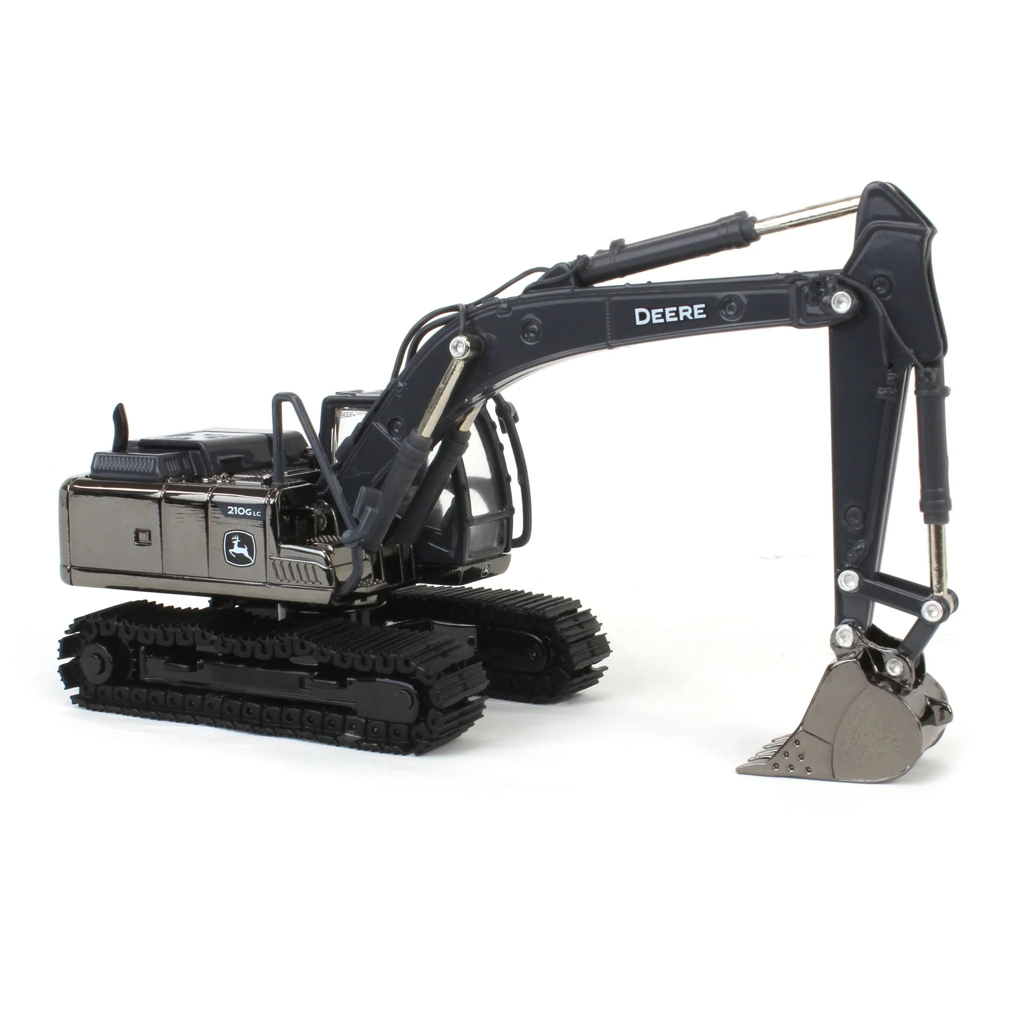 Gun Metal Chase Unit ~ 1/50 John Deere 210G LC Excavator, ERTL Prestige - Image 2