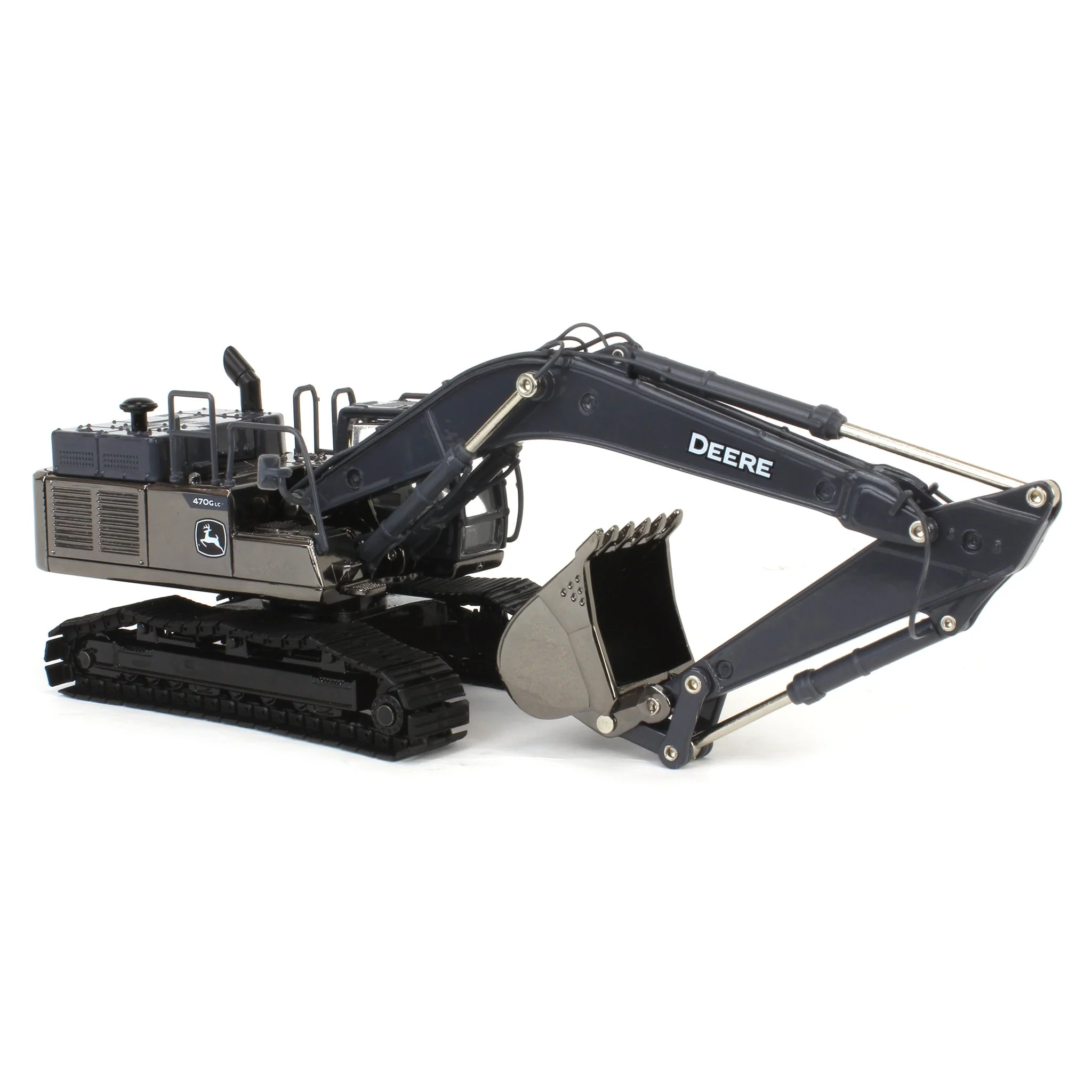 Gun Metal Chase Unit ~ 1/50 John Deere 470G LC Excavator, ERTL Prestige Collection - Image 2