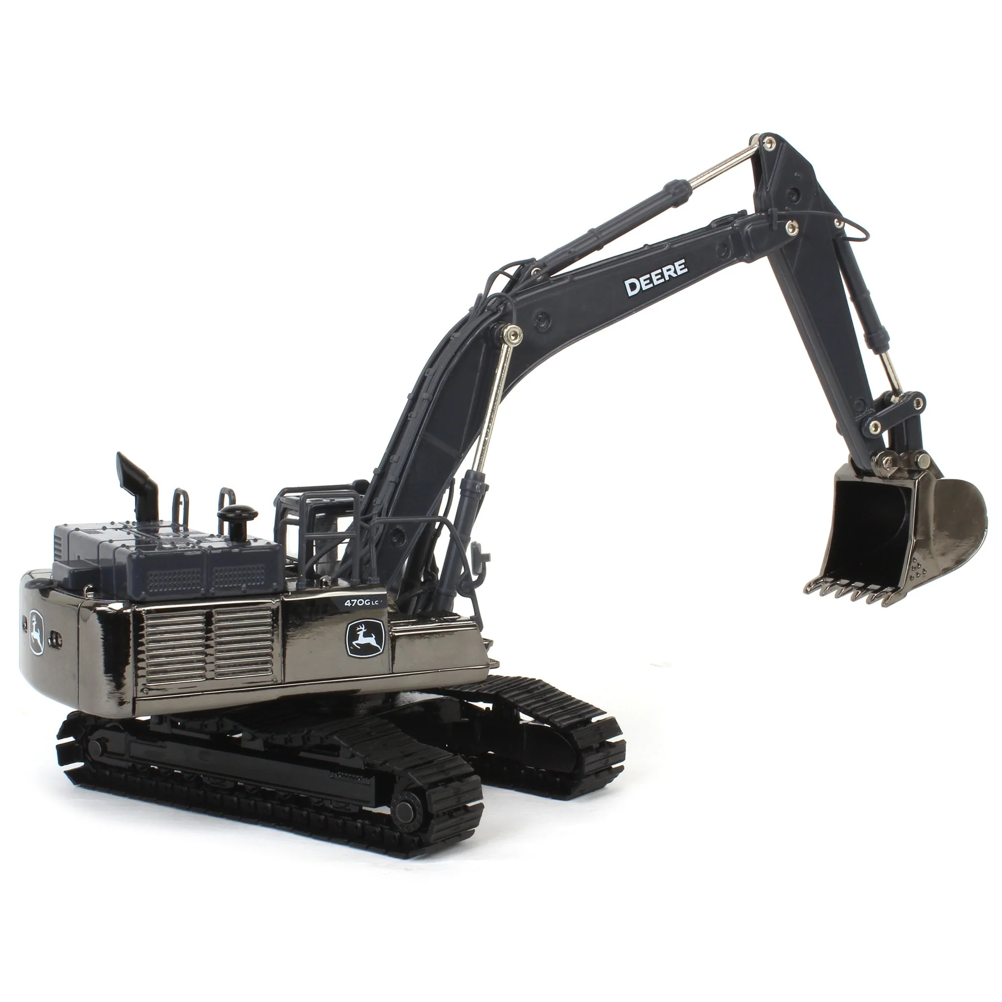 Gun Metal Chase Unit ~ 1/50 John Deere 470G LC Excavator, ERTL Prestige Collection - Image 3