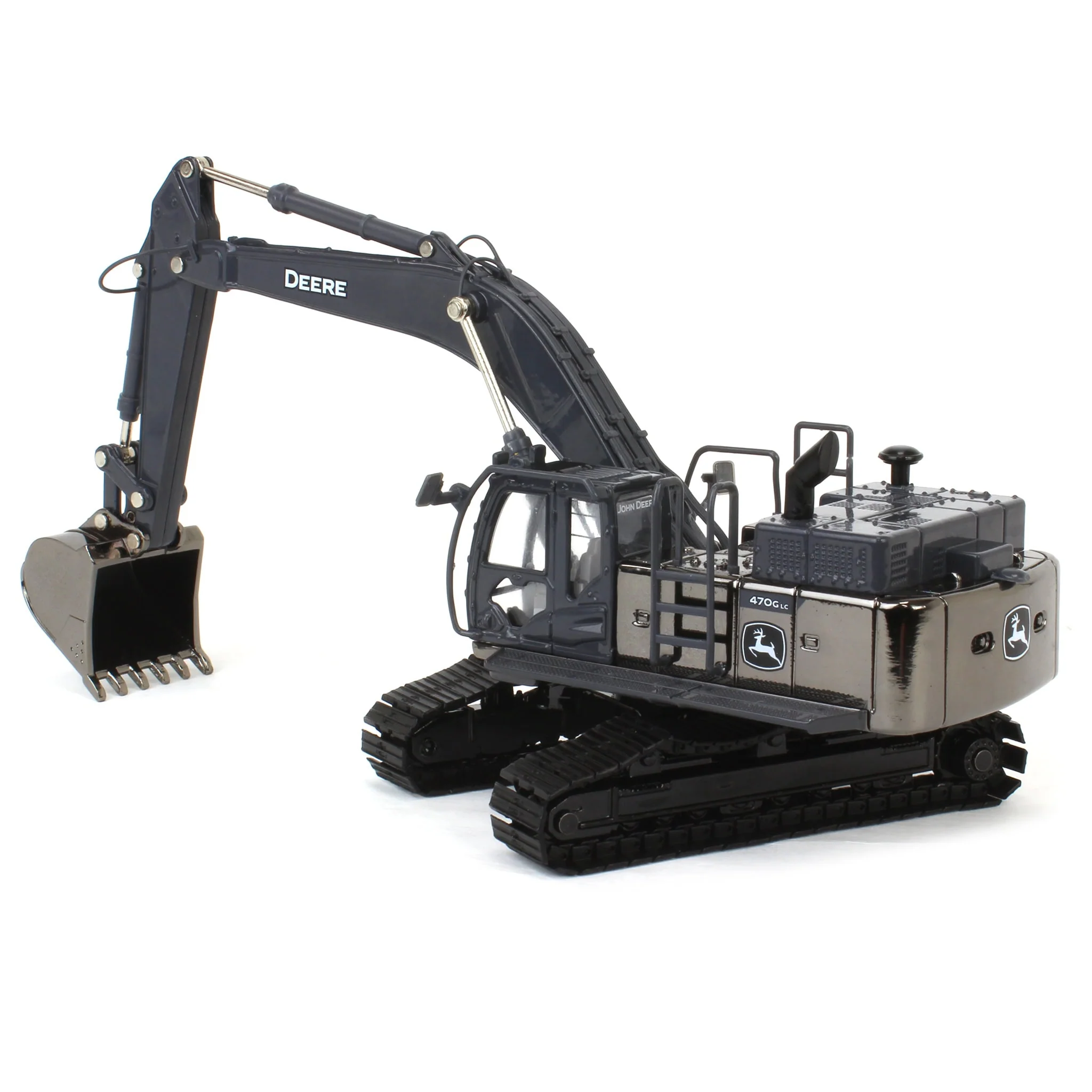 Gun Metal Chase Unit ~ 1/50 John Deere 470G LC Excavator, ERTL Prestige Collection - Image 4