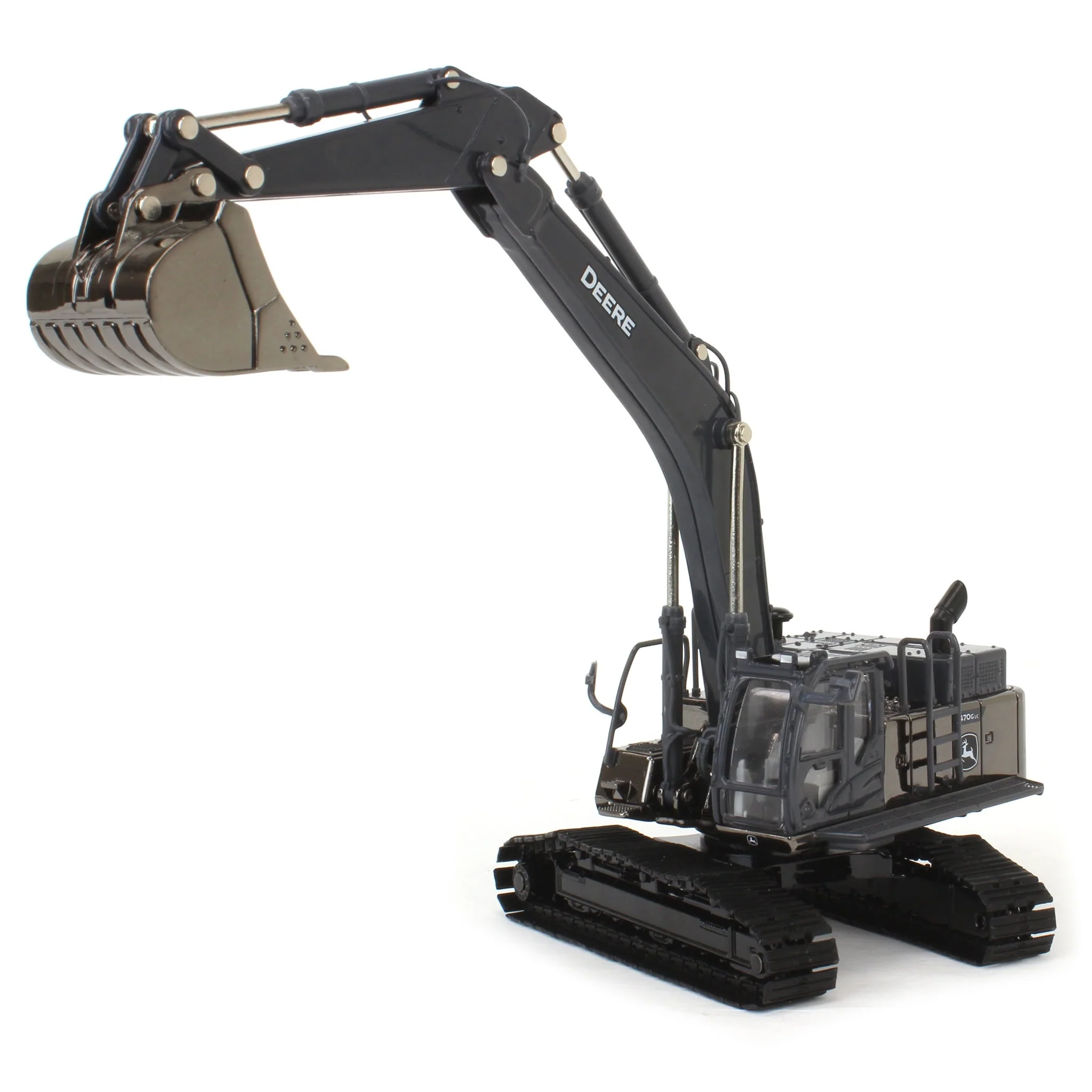 Gun Metal Chase Unit ~ 1/50 John Deere 470G LC Excavator, ERTL Prestige Collection - Image 5