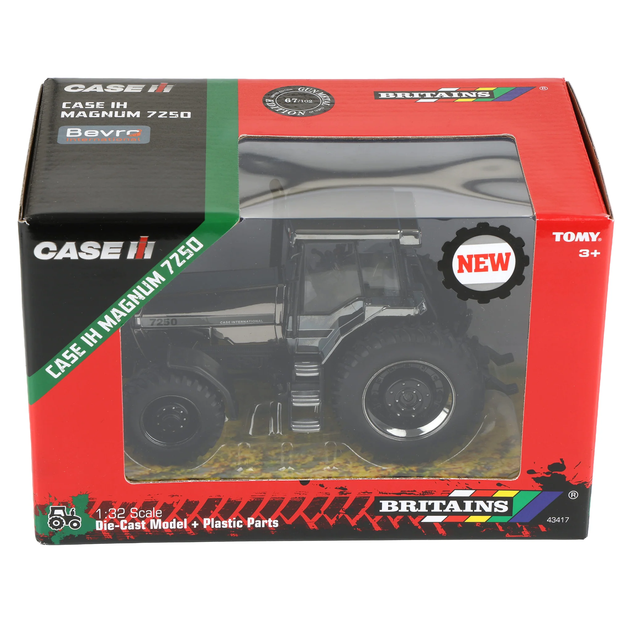Gun Metal Chrome ~ 1/32 Case IH Magnum 7250 Tractor, Limited Edition by Britains - Image 5