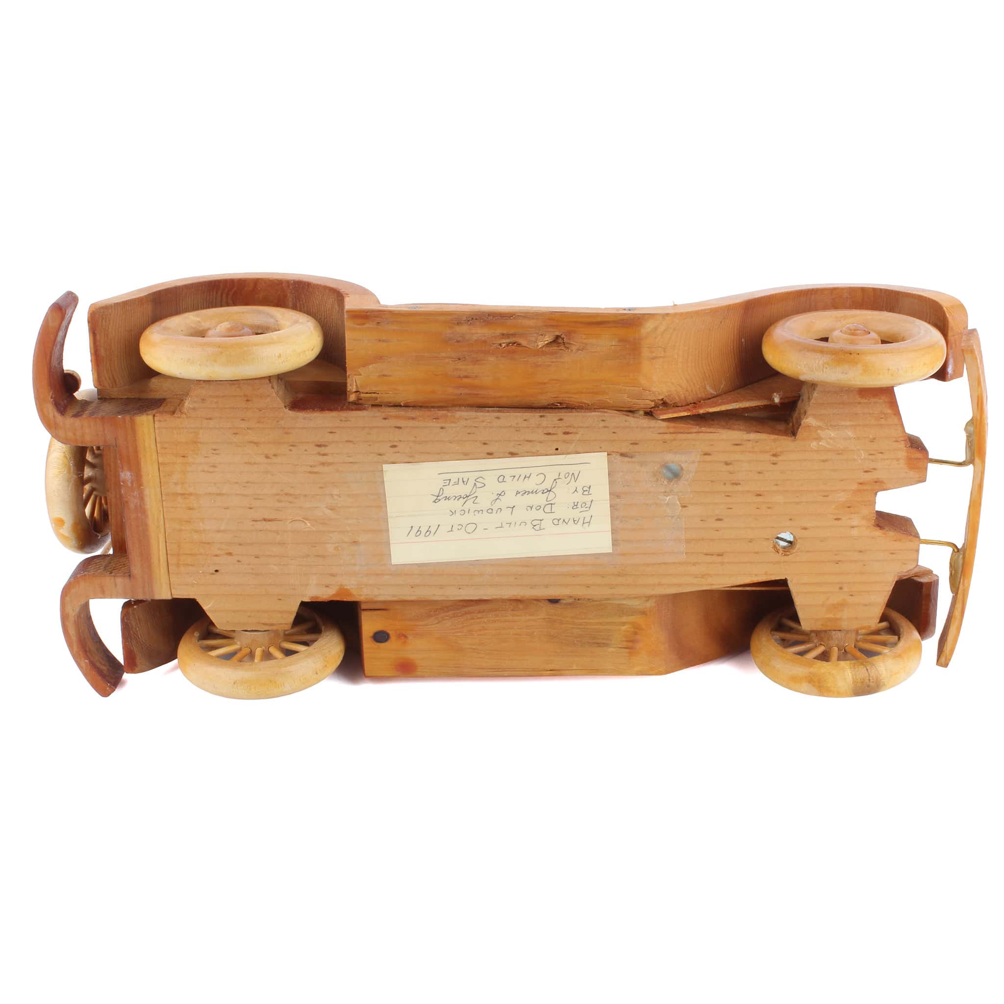 Hand Made Wood 1930's Style Car by James Young - Image 4