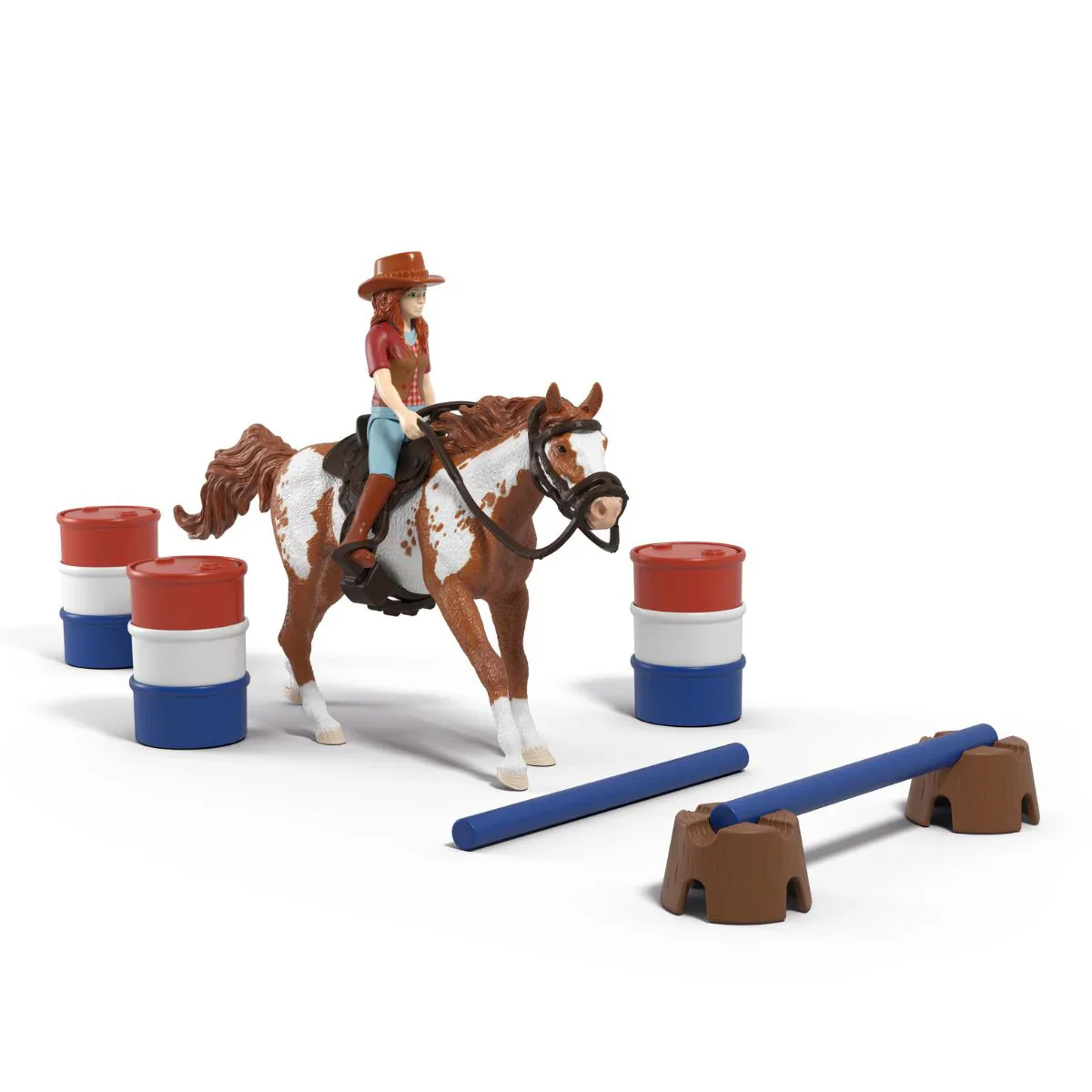 Hannah's Western Adventures Horse Barrel Racing Playset by Schleich