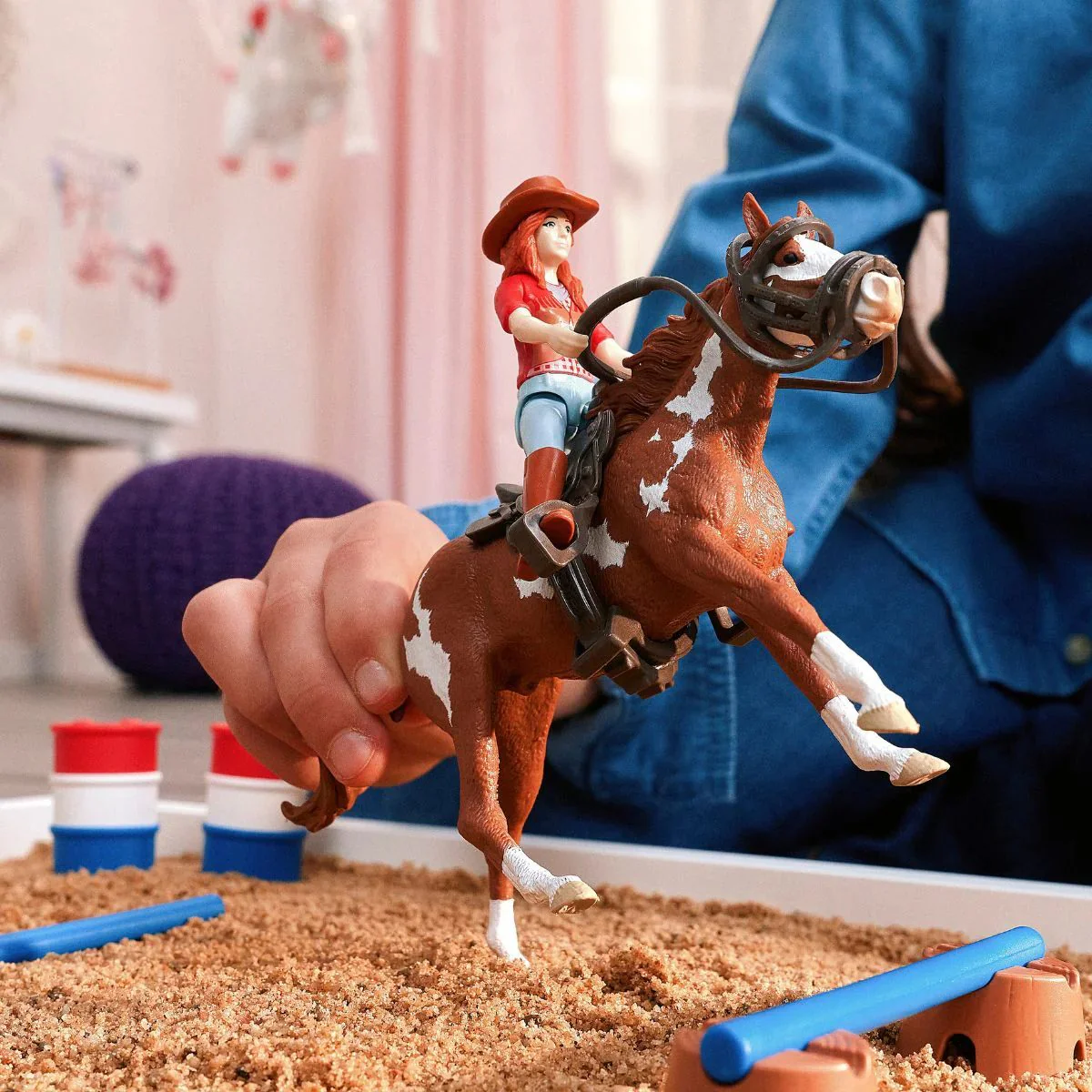 Hannah's Western Adventures Horse Barrel Racing Playset by Schleich - Image 3