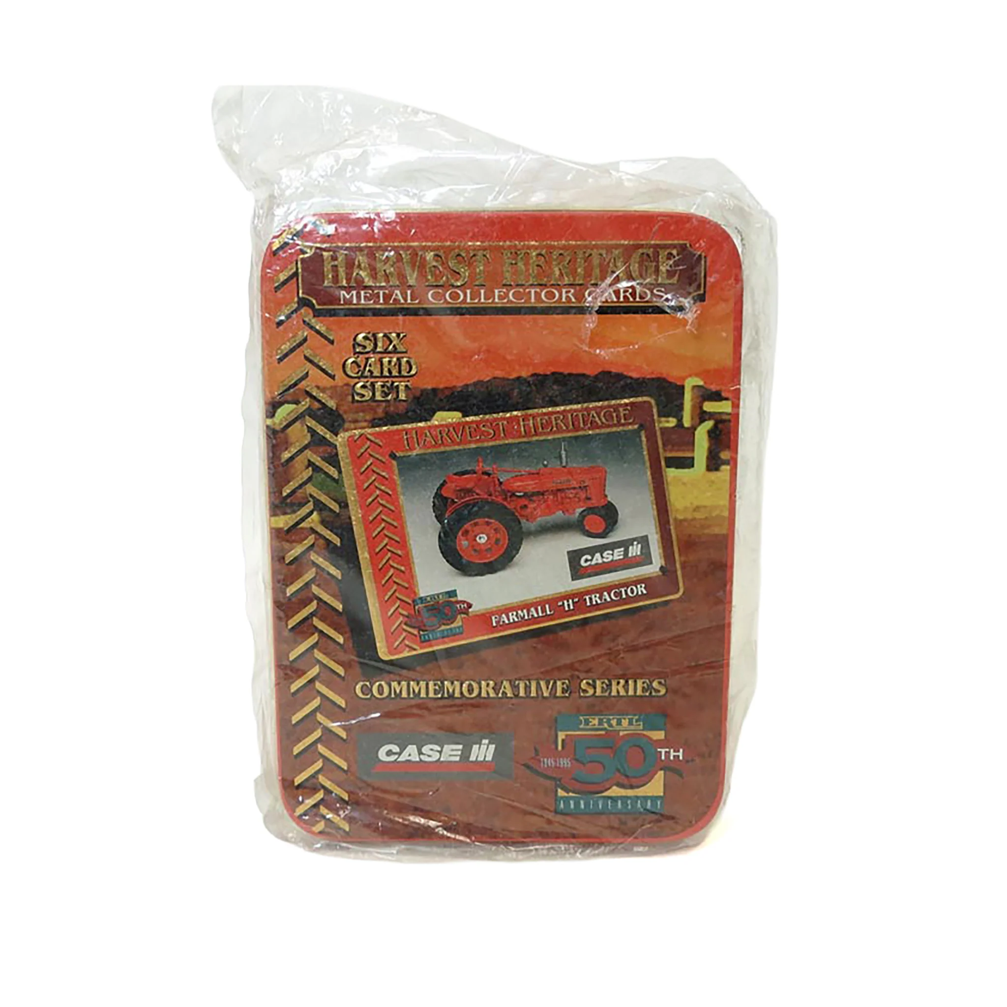 Harvest Heritage Case IH Metal Collector Cards, ERTL 50th Anniversary 6 Card Set by ERTL