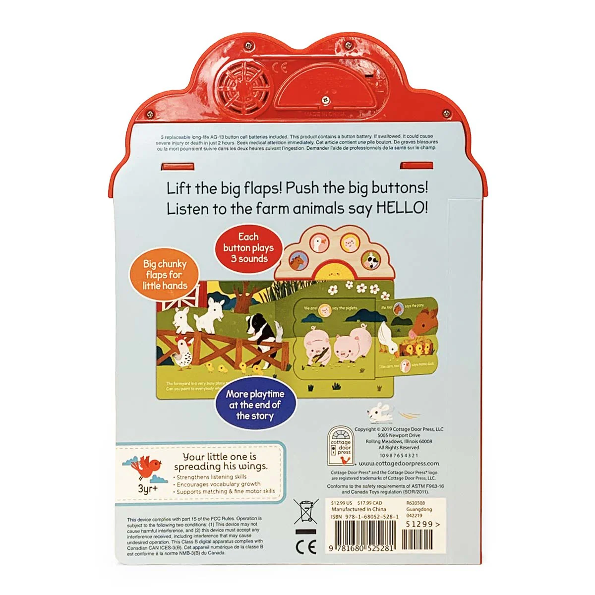 Hello, Farm! Lift-a-Sound Board Book - Image 4