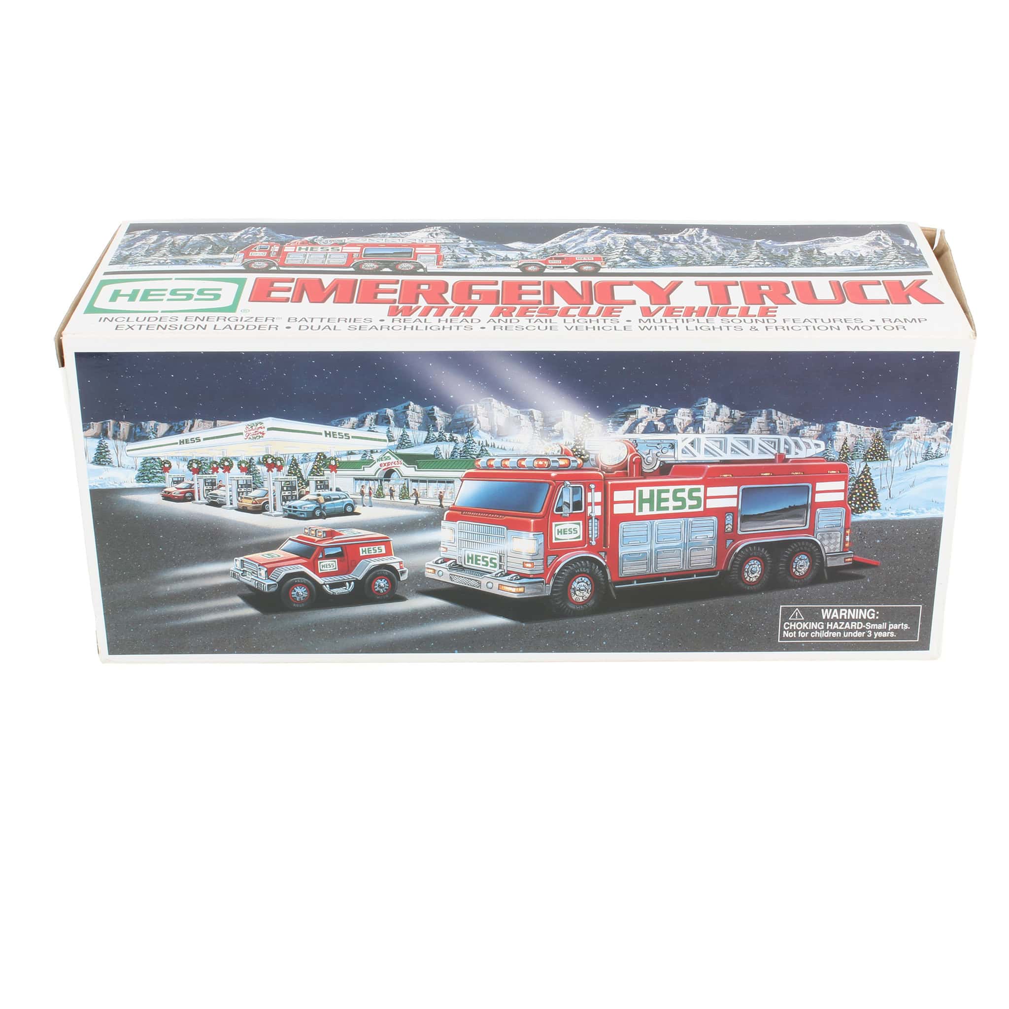 Hess Emergency Truck with Rescue Vehicle with Lights & Sounds, 2005 Edition