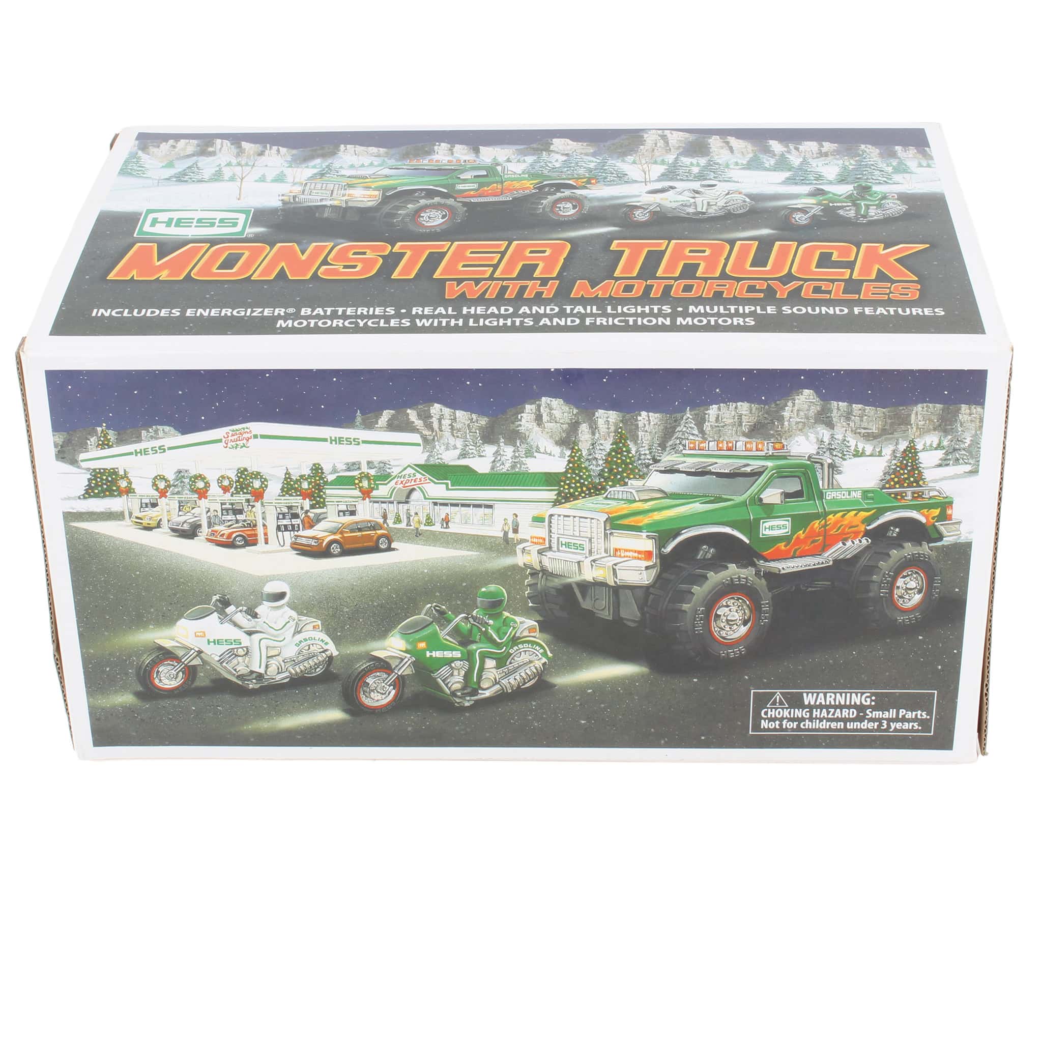 Hess Gasoline Toy Monster Truck and Motorcycles with Lights & Sound, 2007 Edition