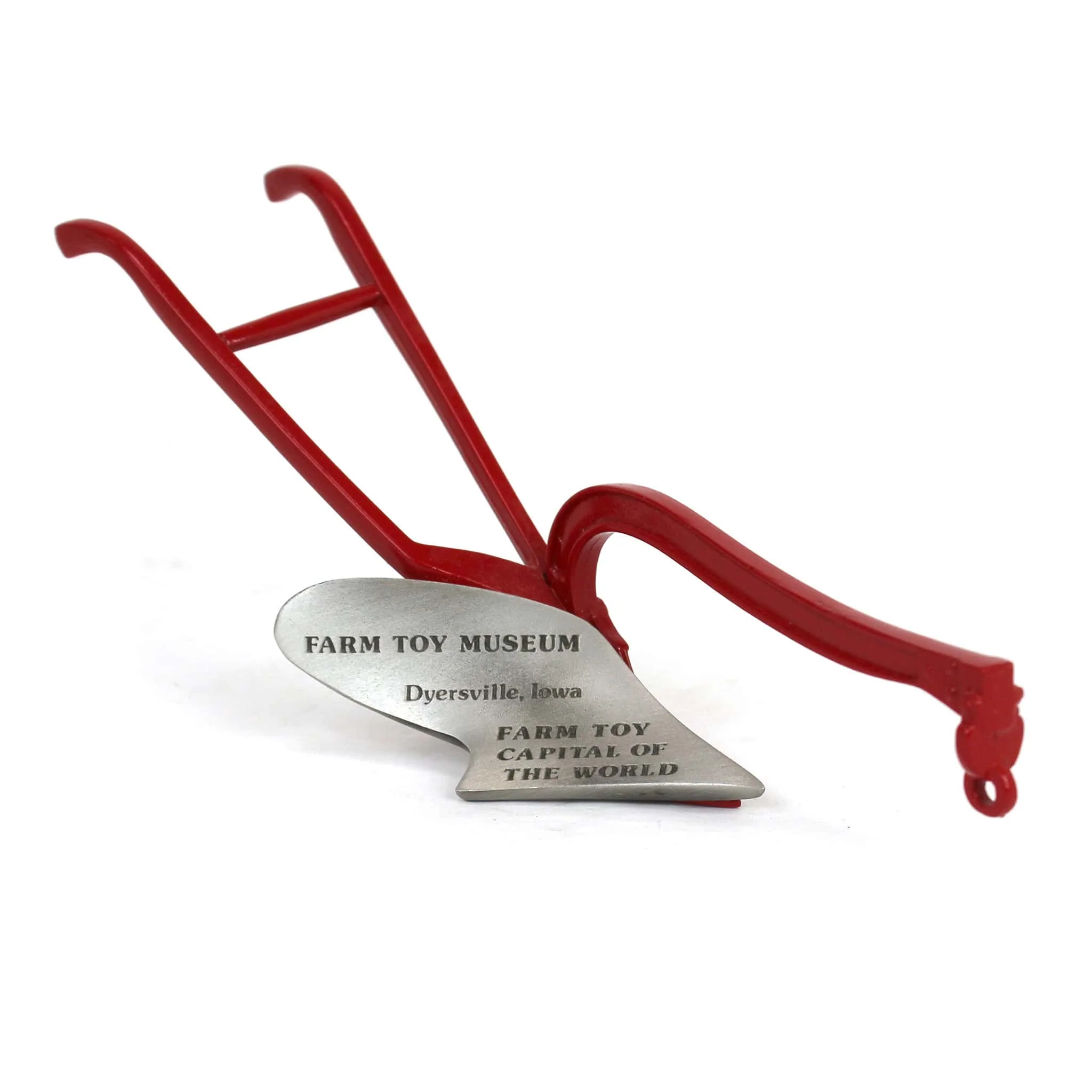 Historic One Bottom Red Frame Walking Plow, Farm Toy Museum - Image 2