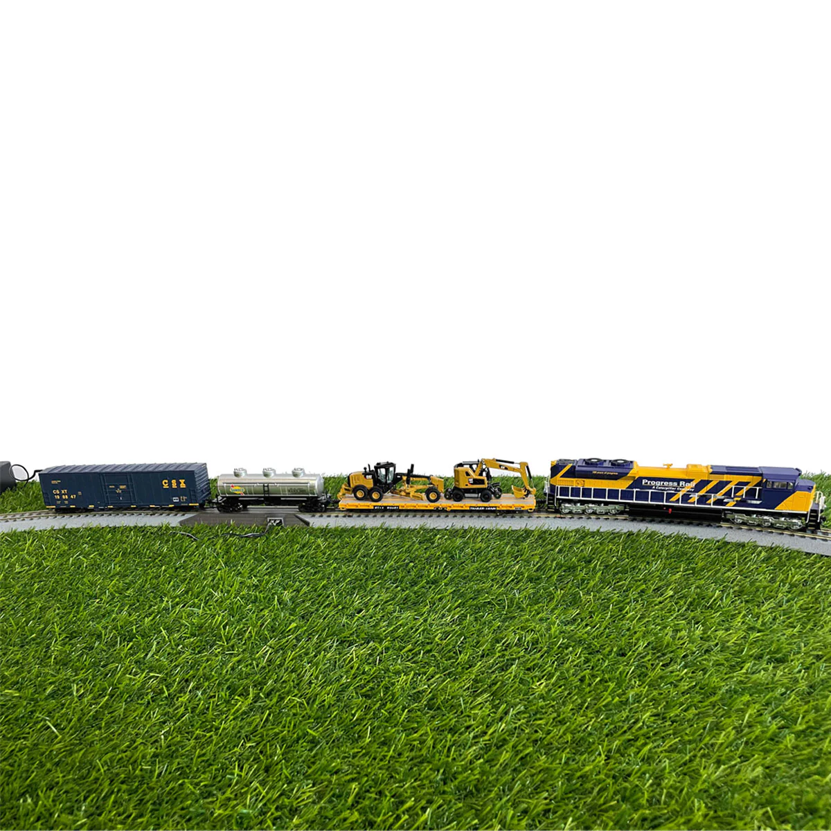 HO Scale CAT Progress Rail 100th Anniversary Train Set - Image 3