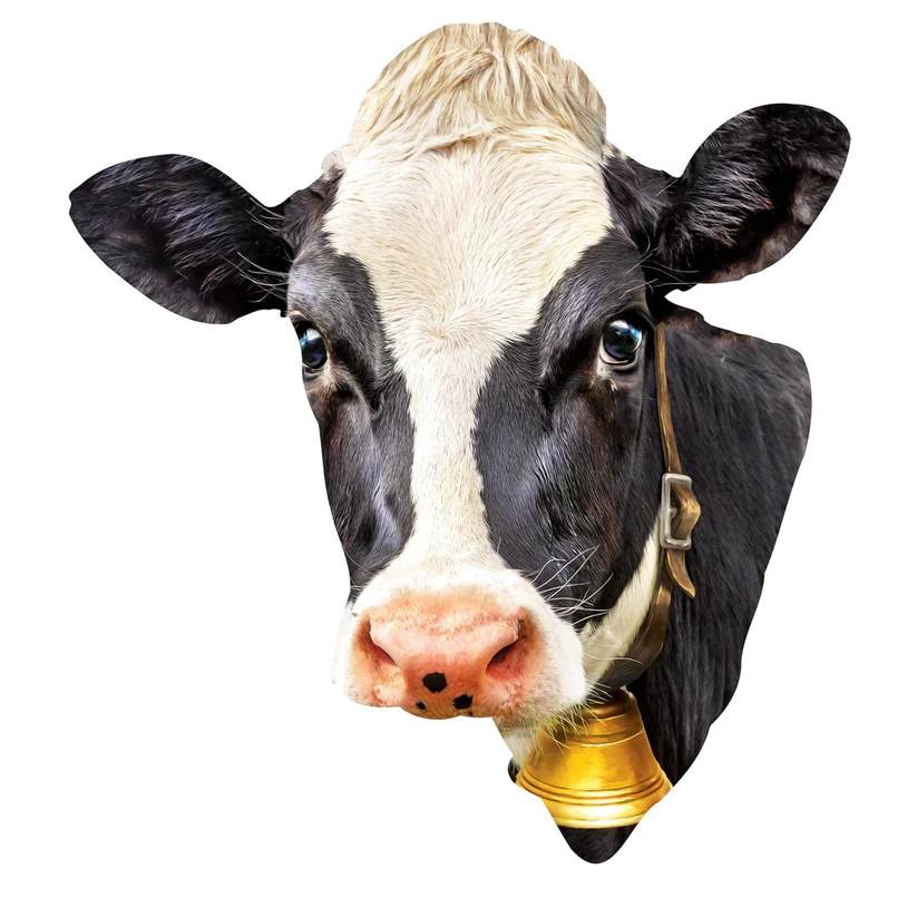 Holstein Cow Shaped 100 Piece Puzzle by Masterpieces - Image 2