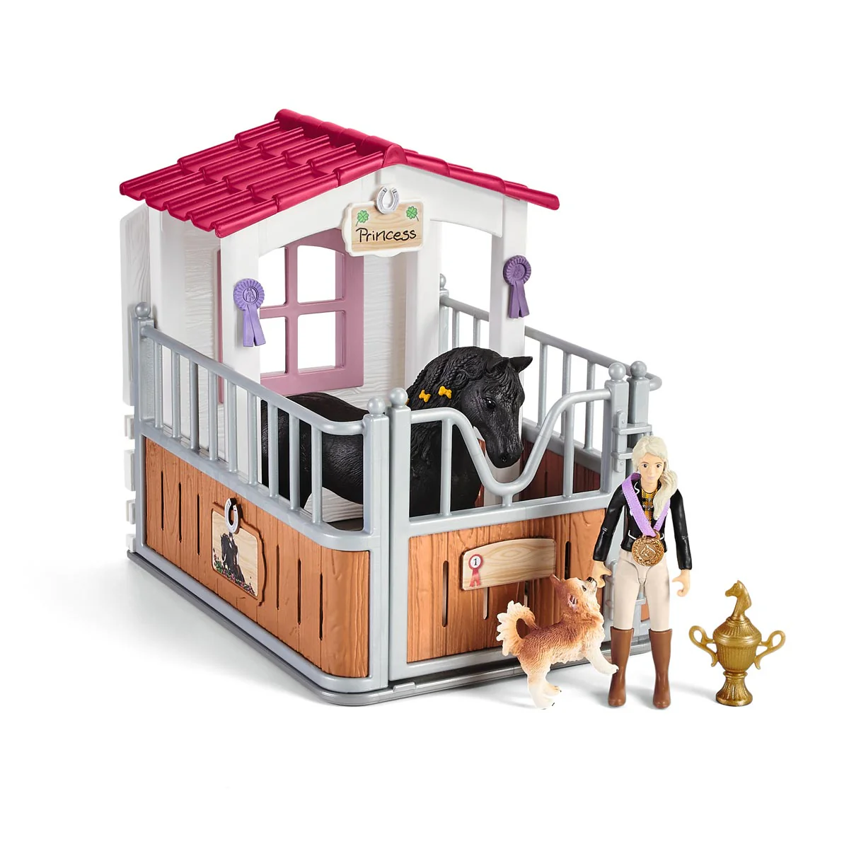 Horse Stall with Horse club Tori and Princess by Schleich - Image 3