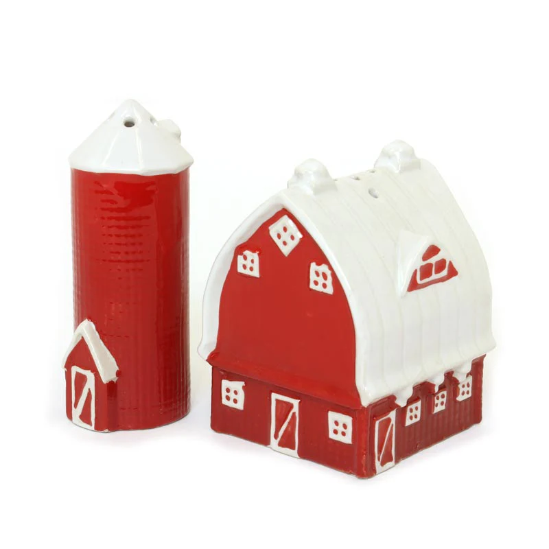 IH Barn and Silo Salt & Pepper Shaker Set - Image 2