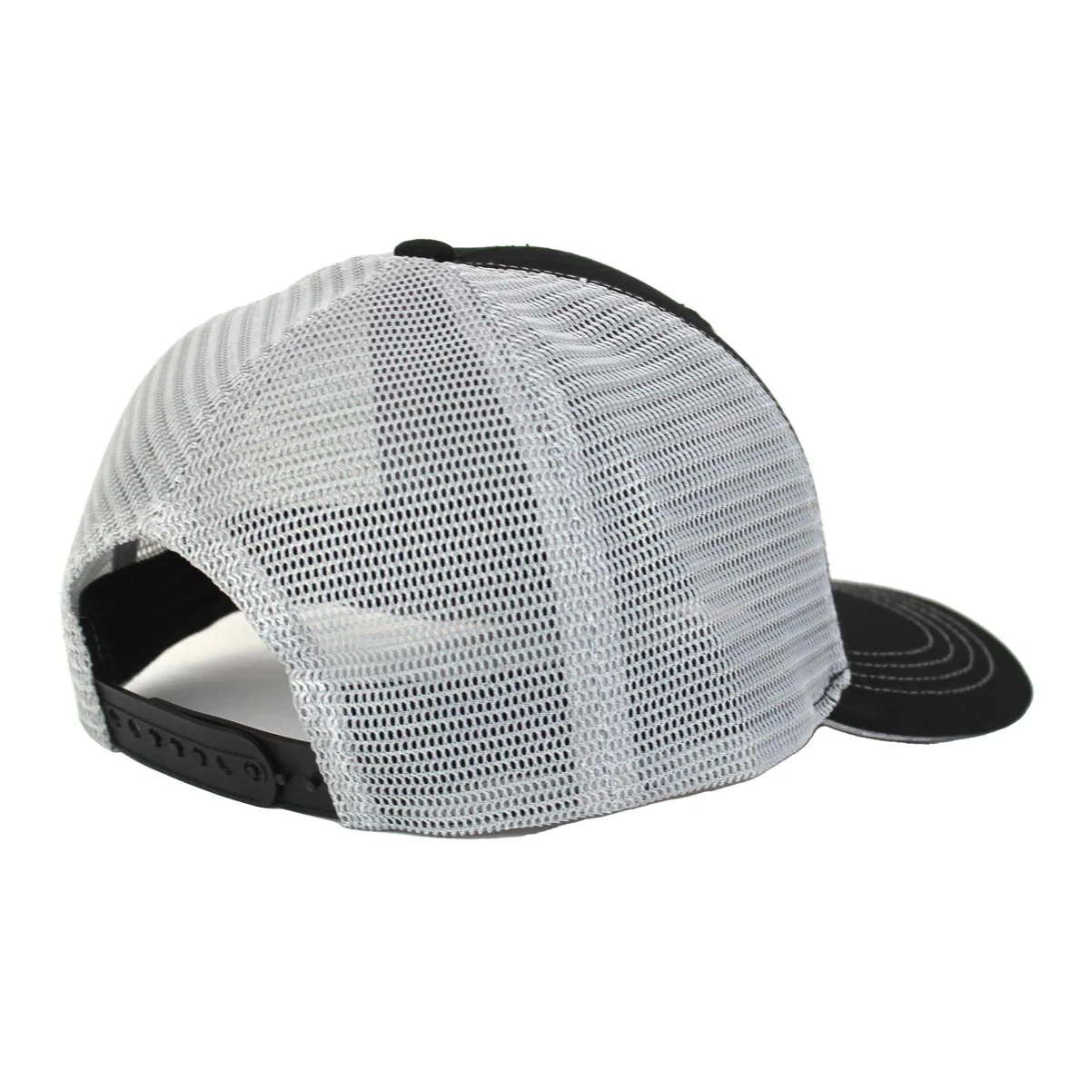 IH Black Twill Trucker Cap with Gray Mesh Back - Image 2