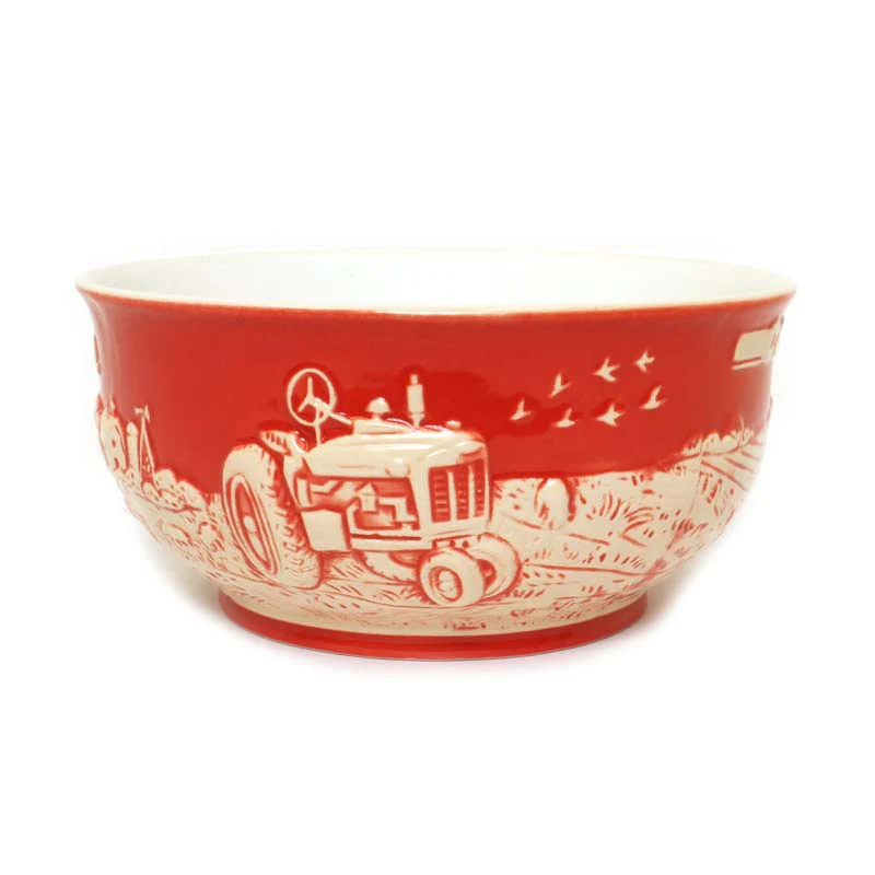 IH Farmall & Case IH Double Side Small Raised-Relief Stoneware Bowl - Image 3