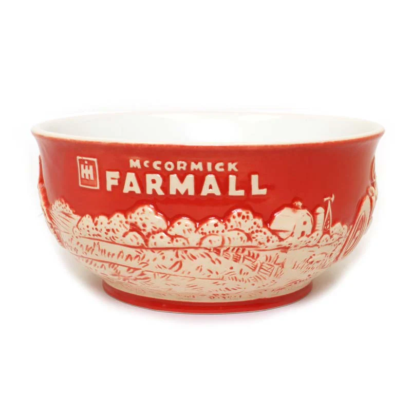 IH Farmall & Case IH Double Side Small Raised-Relief Stoneware Bowl - Image 4
