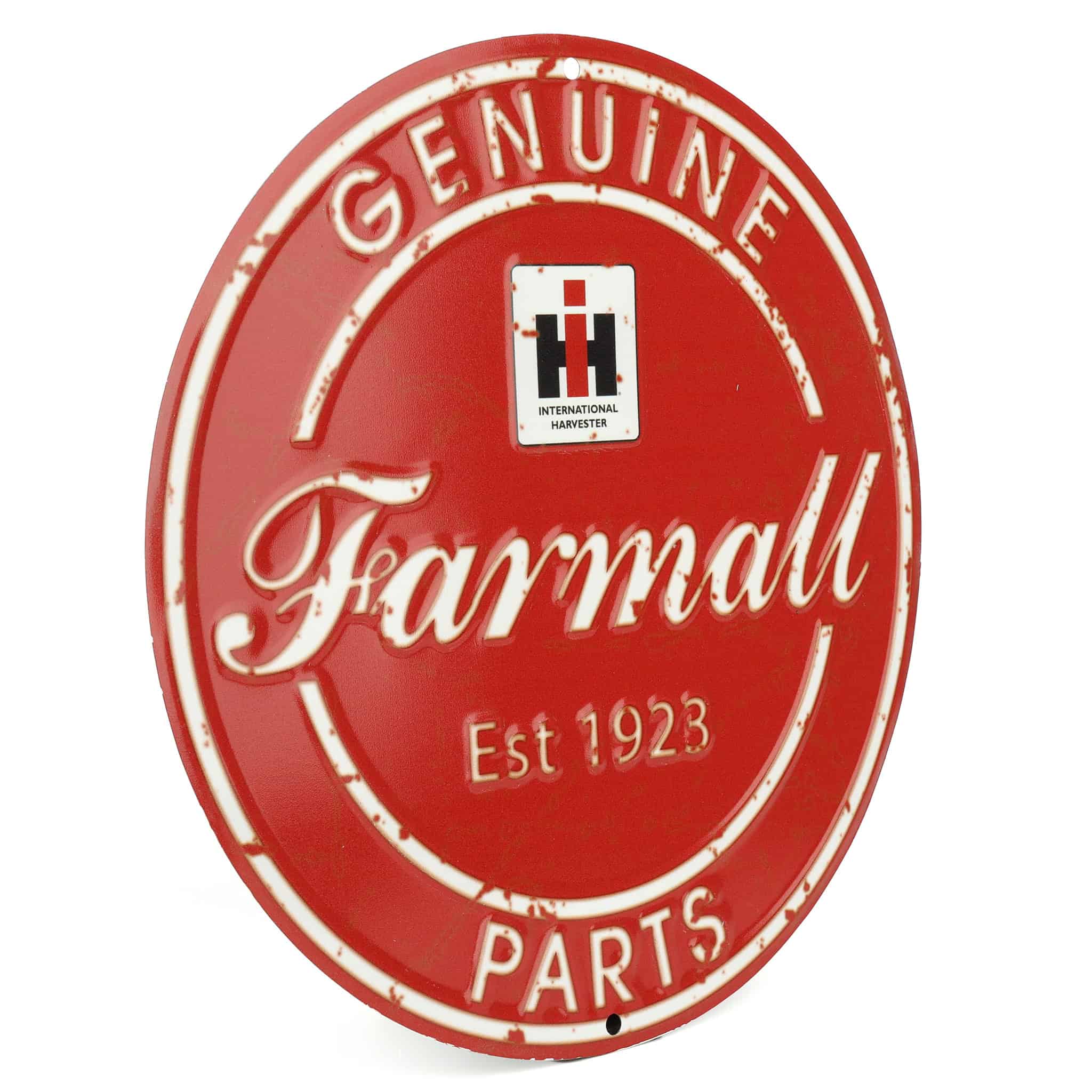 IH Farmall Genuine Parts 12in Round Sign - Image 2