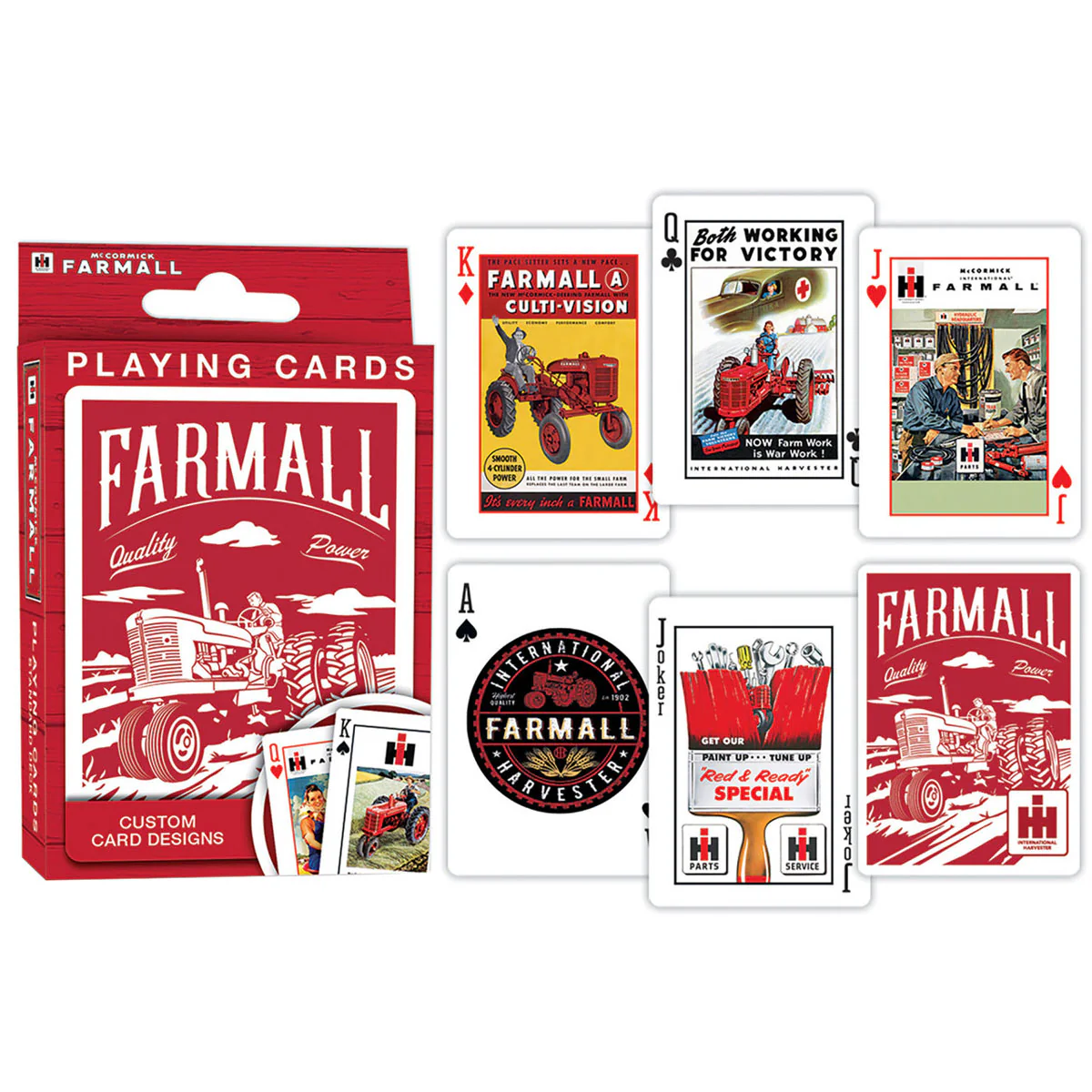 IH Farmall Playing Cards with Vintage Ad Designs - Image 2