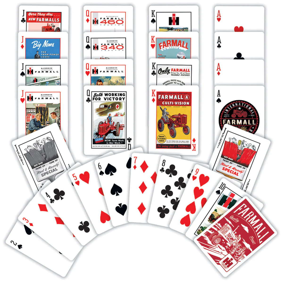 IH Farmall Playing Cards with Vintage Ad Designs - Image 3
