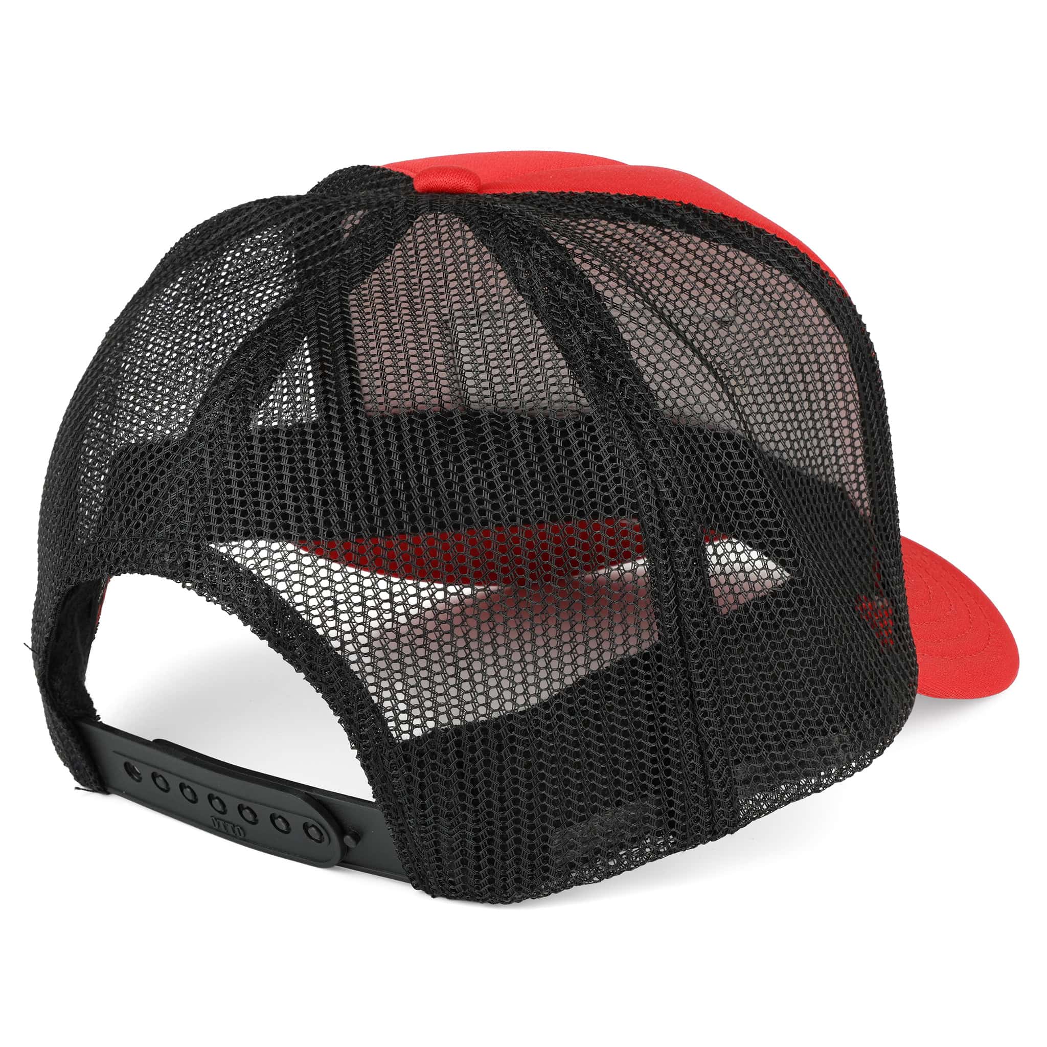 IH Farmall Red High-Profile Hat with Black Mesh Back - Image 3