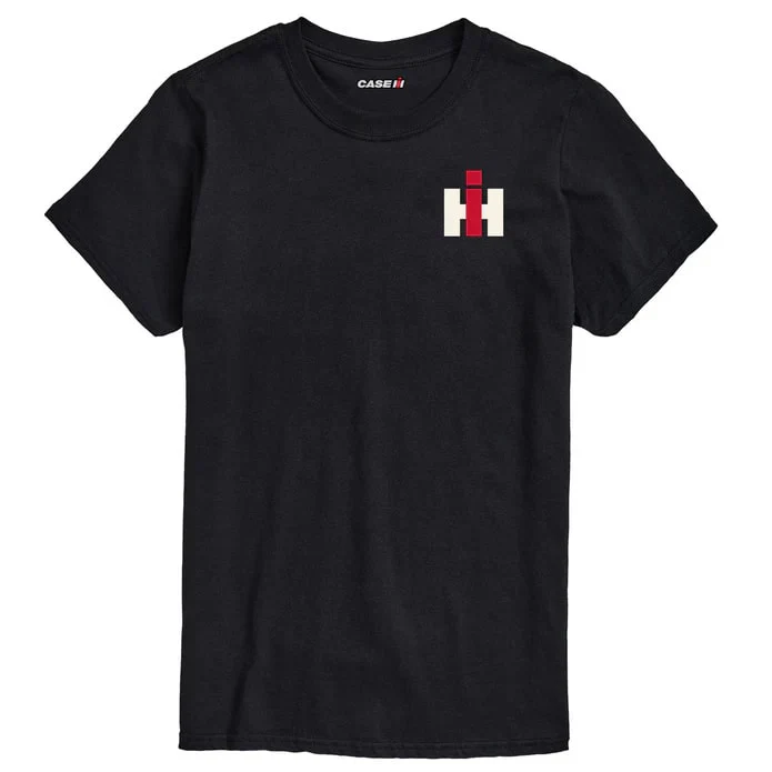 IH Farmall Tractor Black Men's Shortsleeve T-Shirt - Image 2