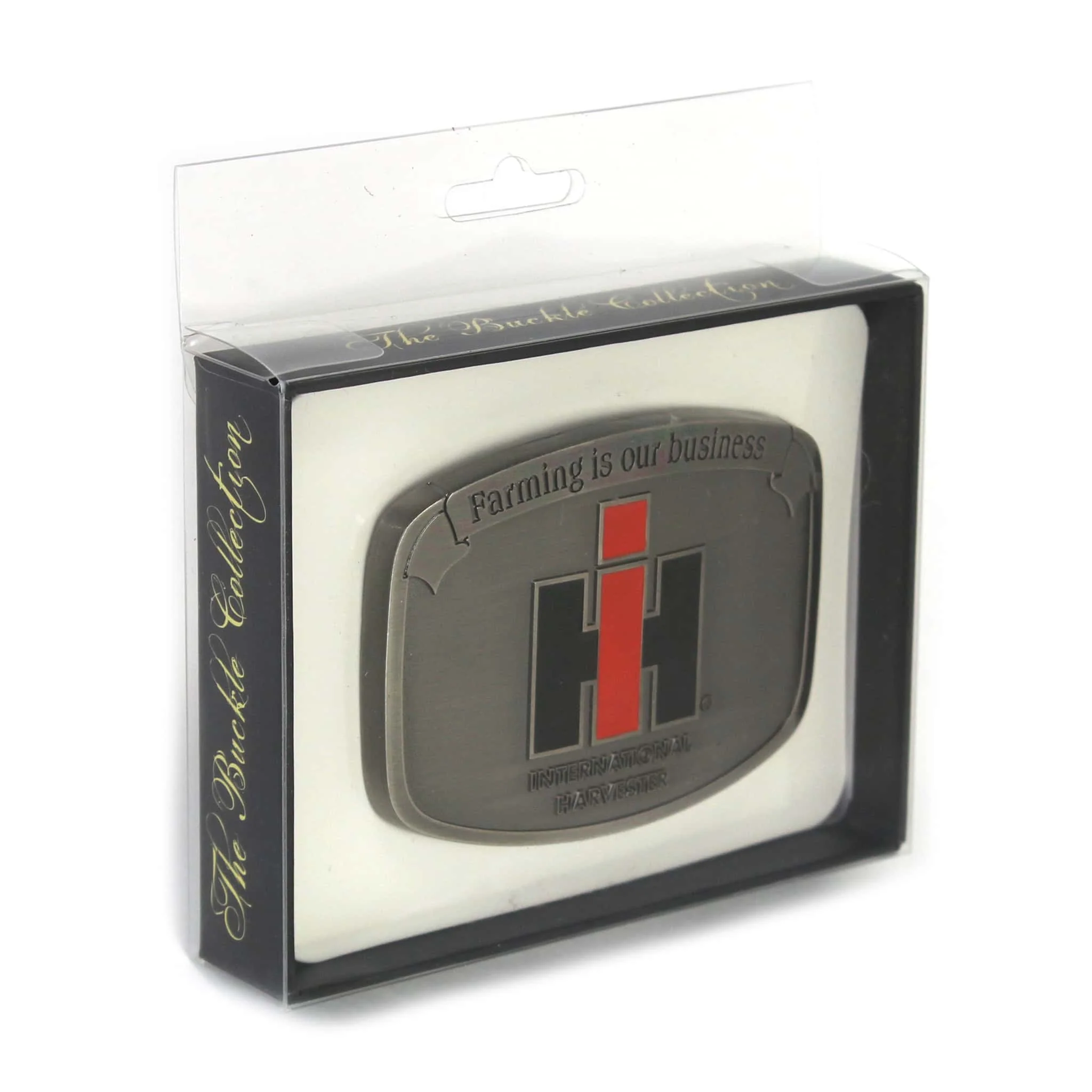 IH 'Farming is Our Business' Brushed Pewter Buckle - Image 3