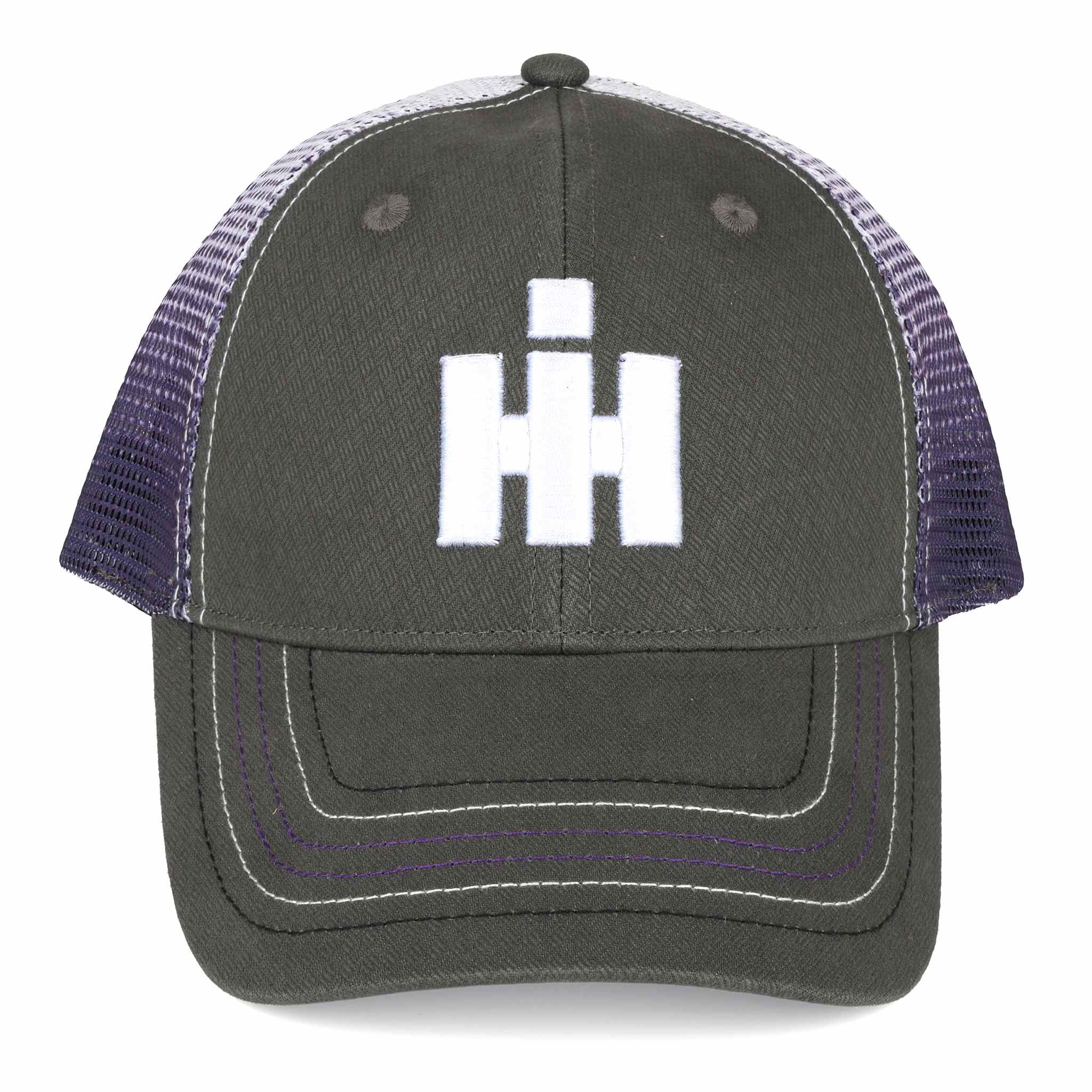 IH Logo Ladies Ombre Gray & Purple Mesh Back Cap - Image 2