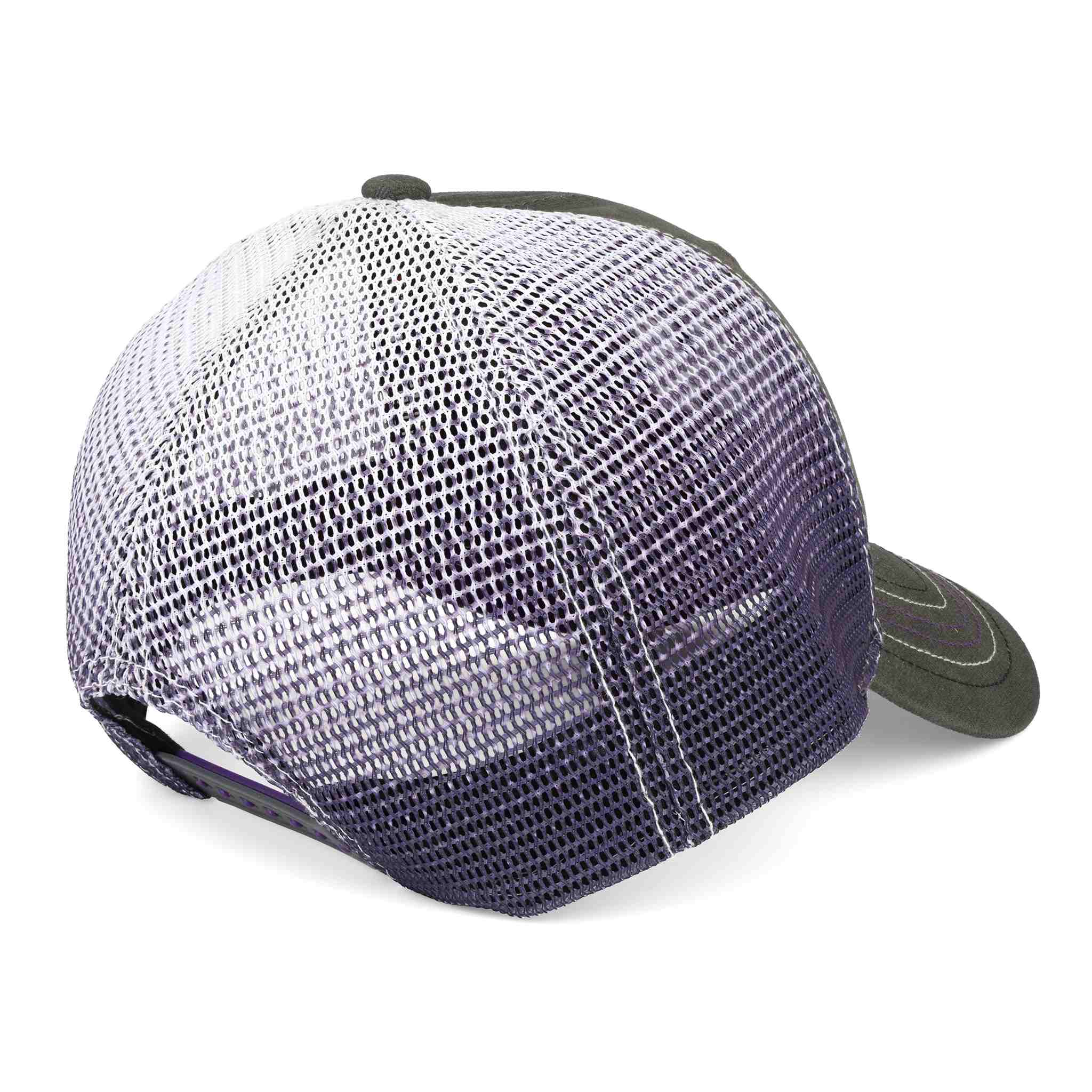 IH Logo Ladies Ombre Gray & Purple Mesh Back Cap - Image 3