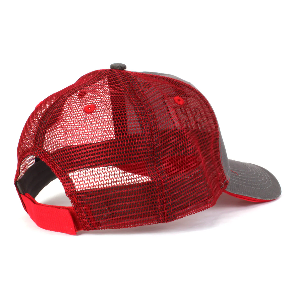 International Harvester IH Logo Red & Grey Two-Tone Trucker Mesh Cap A1731 - Image 2