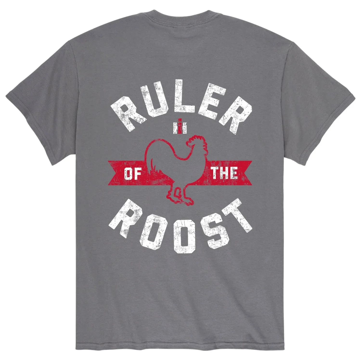 IH Logo Ruler of the Roost Men's Charcoal Shortsleeve T-Shirt