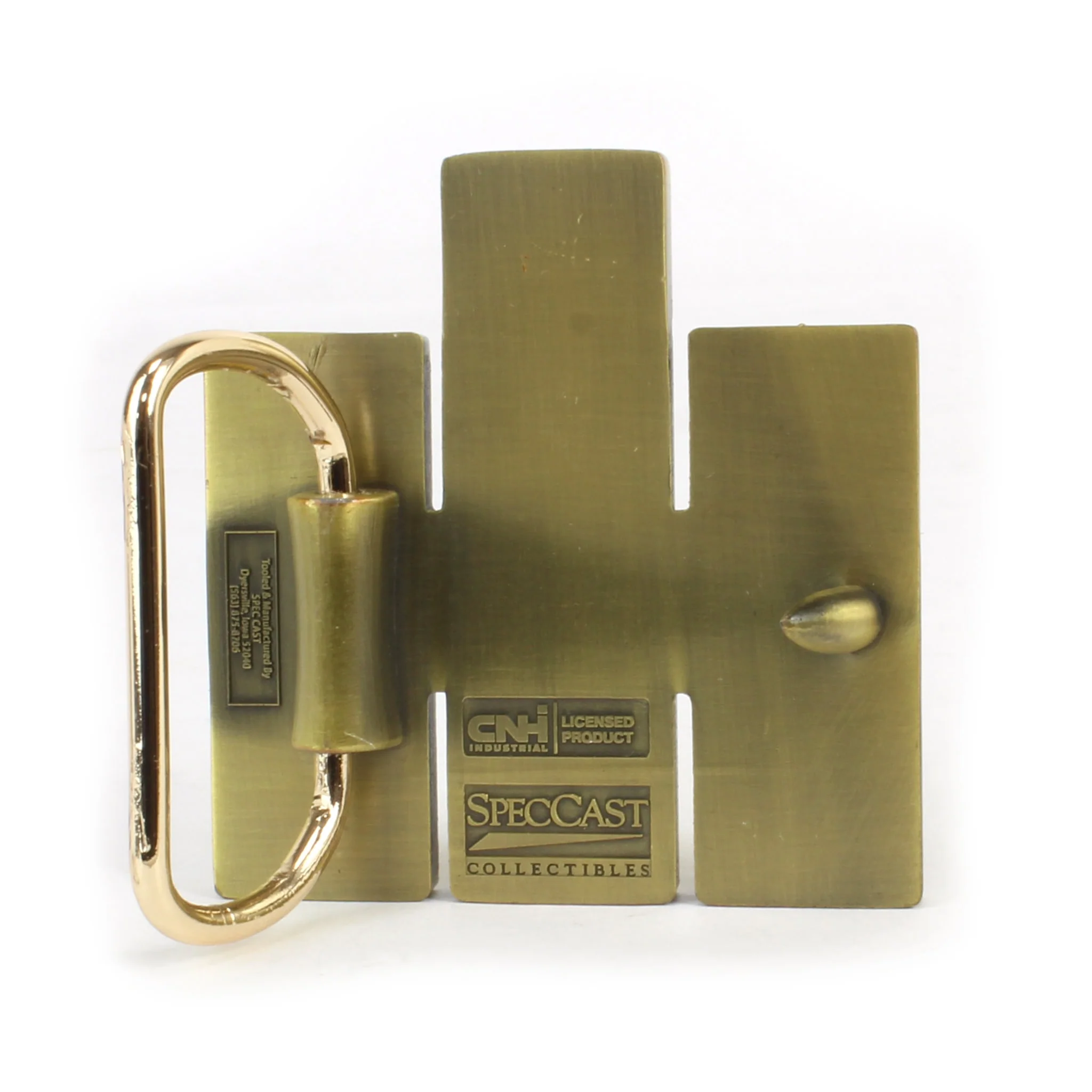 IH Logo Shaped Brass Plated Belt Buckle - Image 2