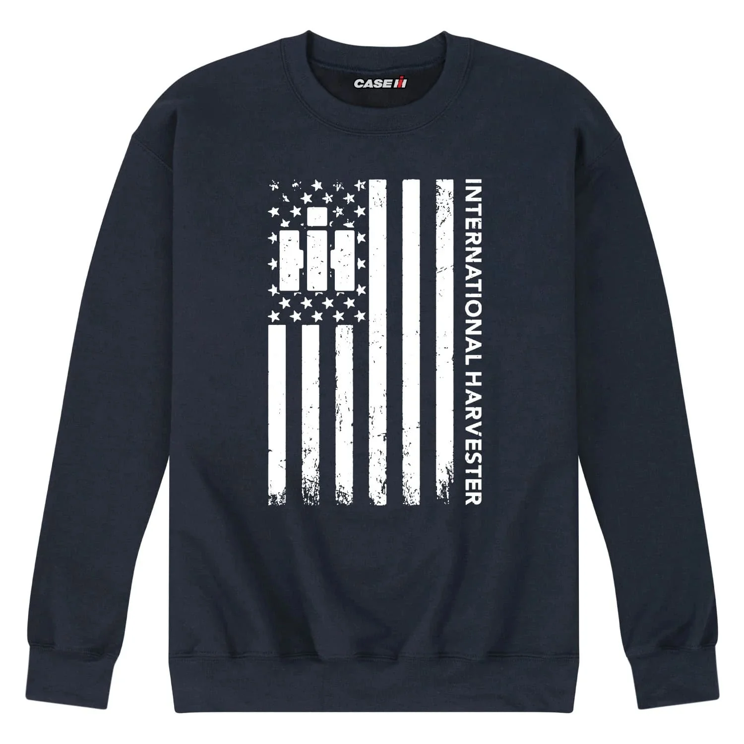 IH Logo Vertical Flag Men's Crew Neck Fleece Sweatshirt - Image 2