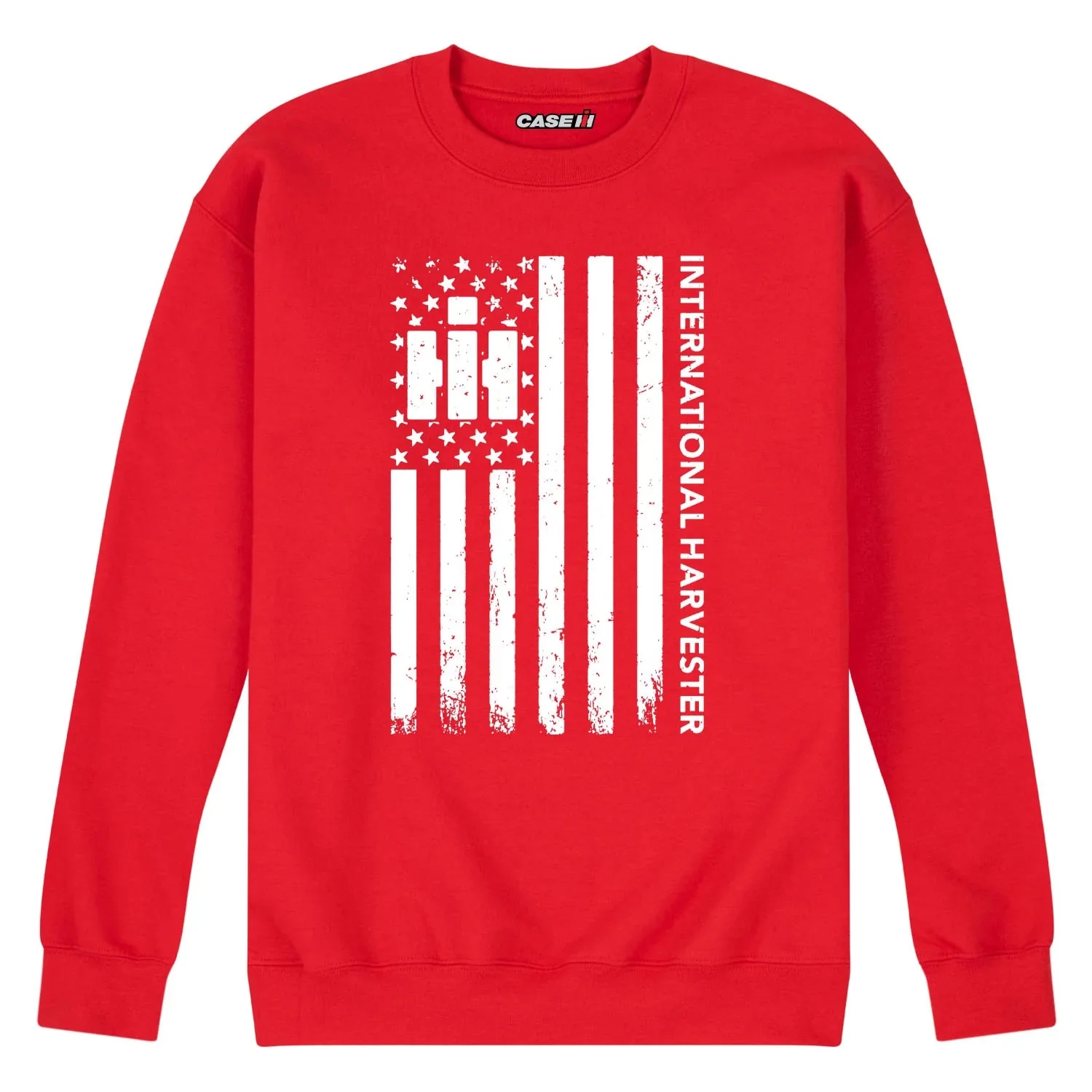 IH Logo Vertical Flag Men's Crew Neck Fleece Sweatshirt - Image 3