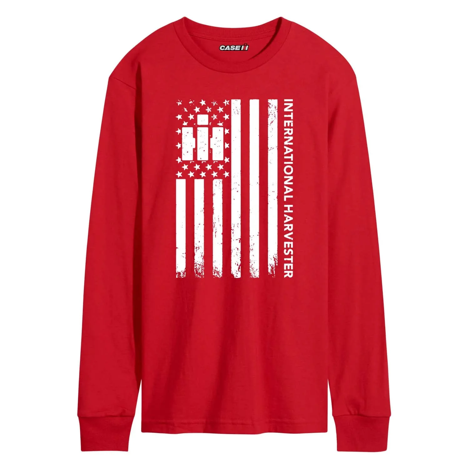 IH Logo Vertical Flag Men's Longsleeve T-Shirt - Image 3