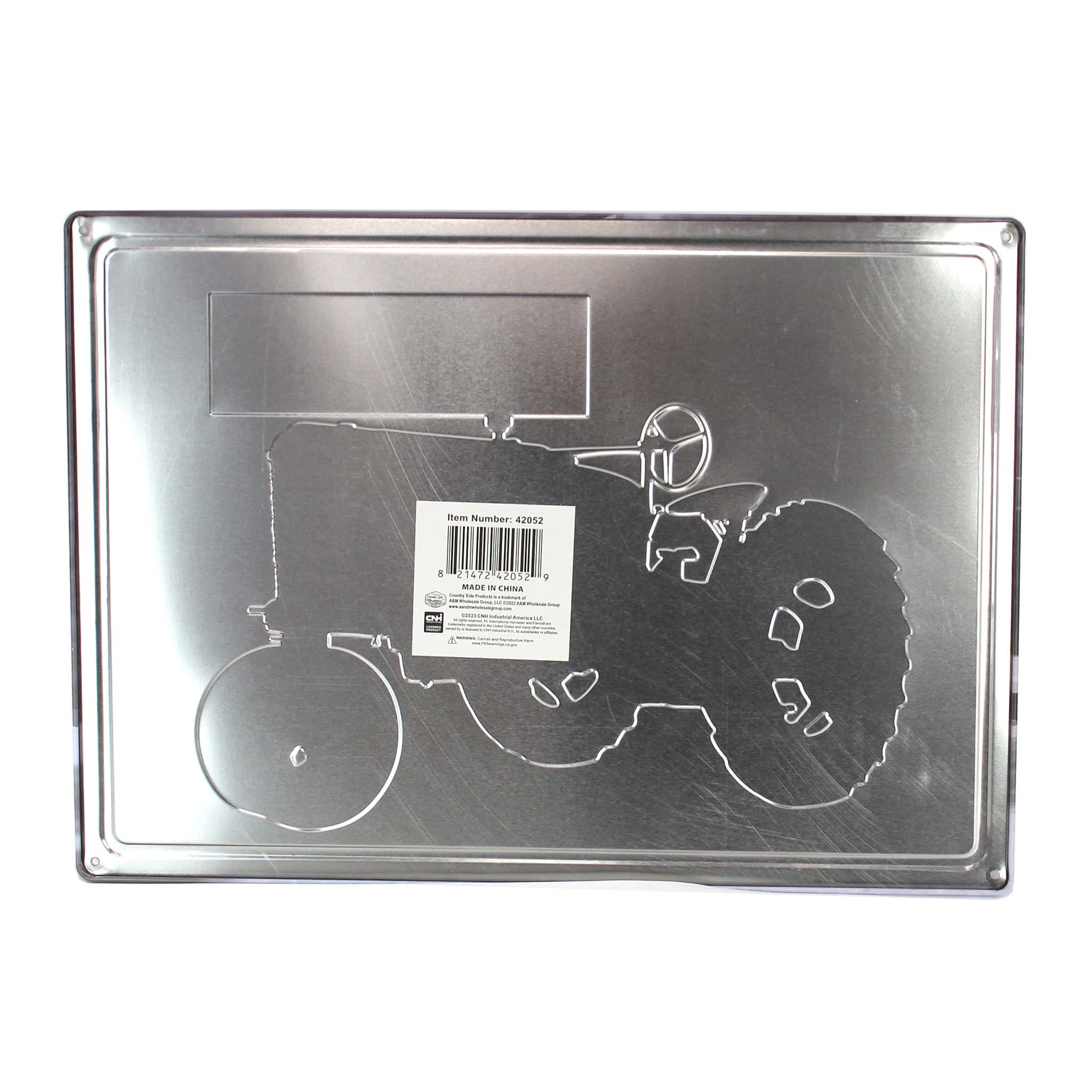 IH McCormick-Deering Farmall M Tractor Embossed Metal Sign, 16.75in x 12in - Image 2
