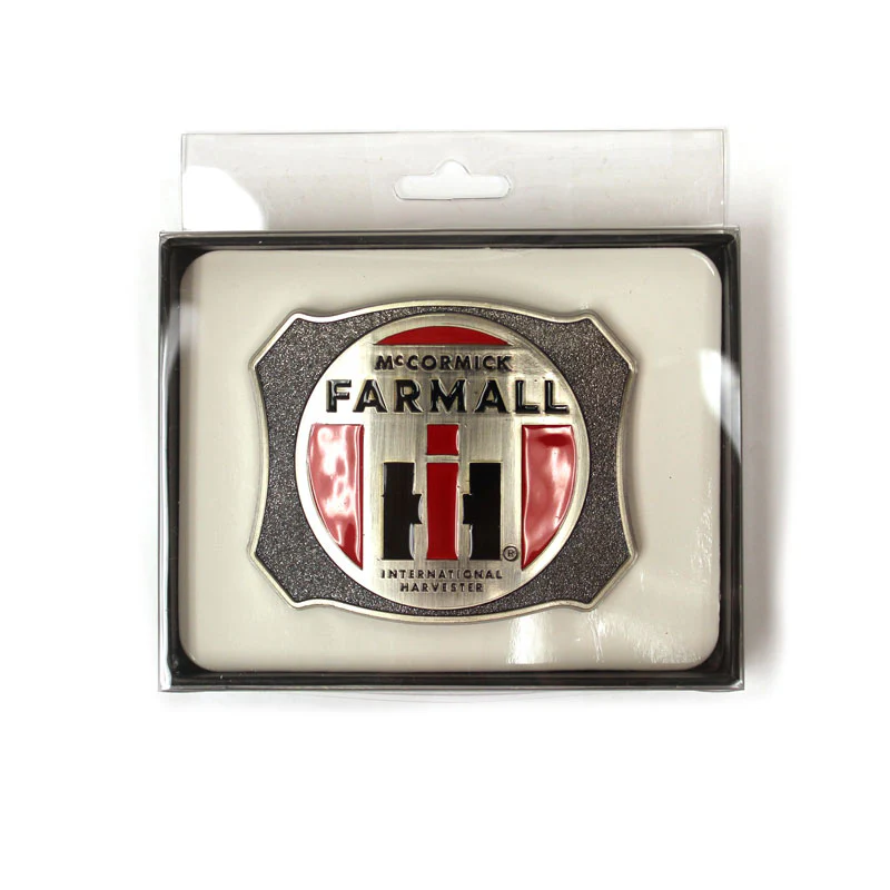 IH McCormick Farmall Brushed Pewter Belt Buckle - Image 2